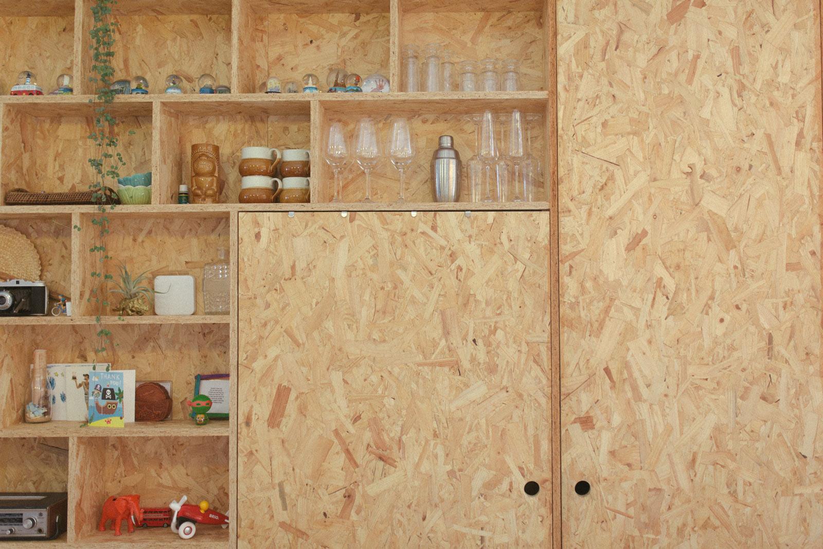Image of OSB bookshelf in Grosvenor Road