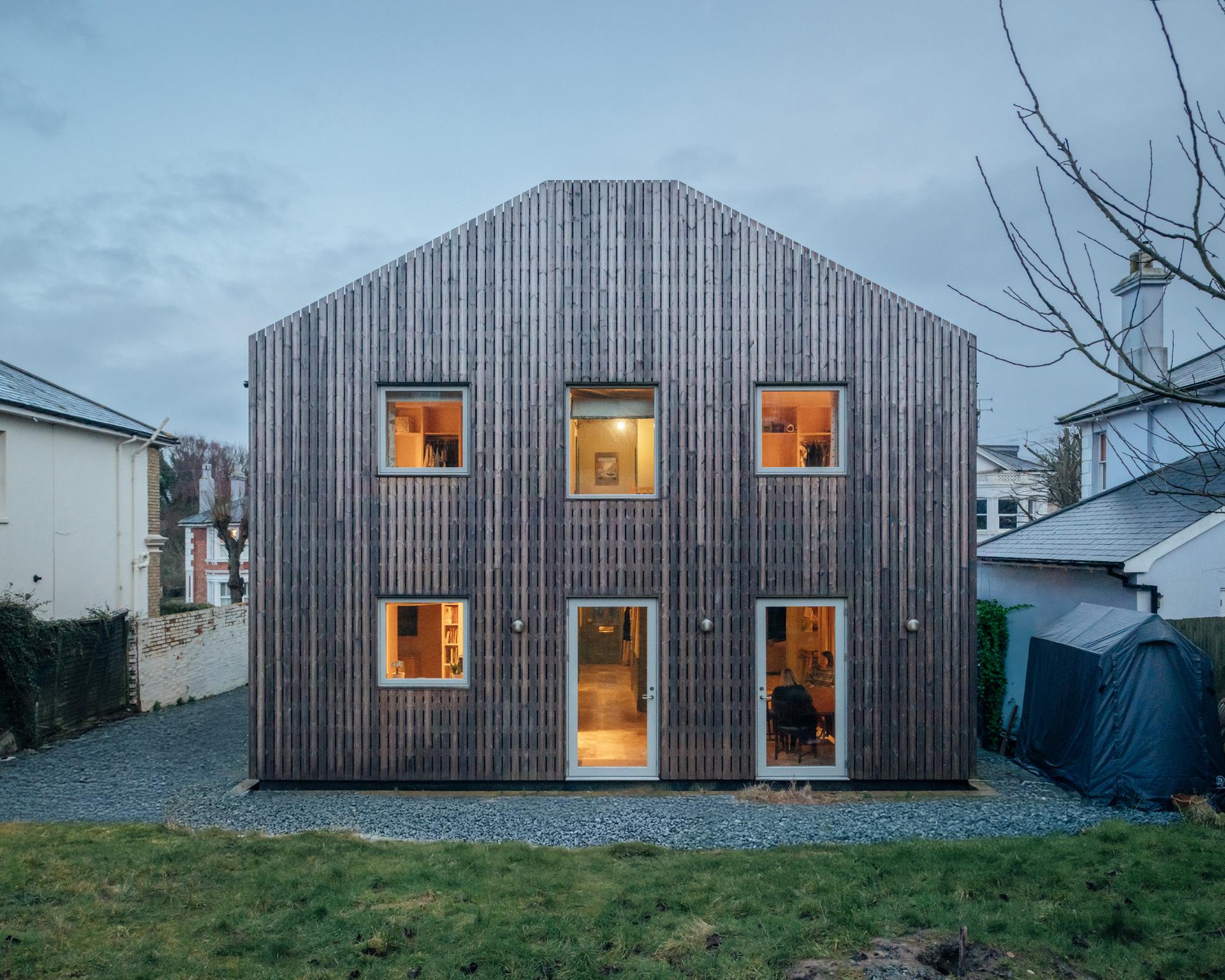 Meadow Road timber and cork extension in Tunbridge Wells by Studio Bark