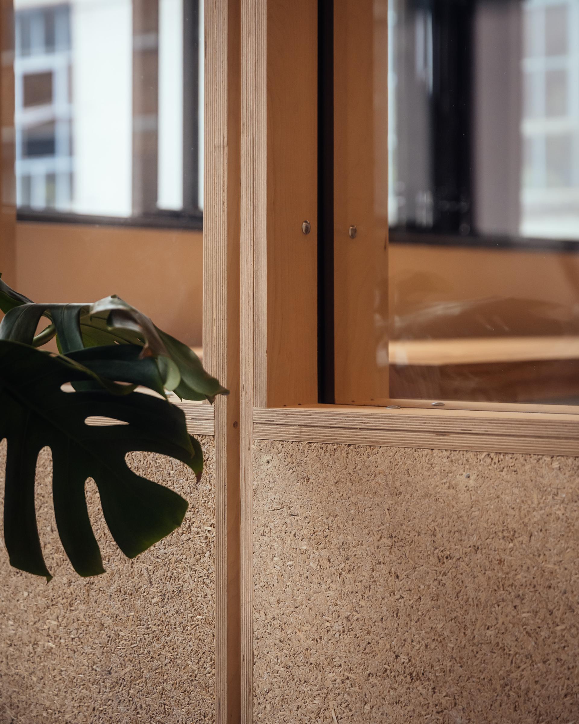 U-Build acoustic wall with hemspan panel