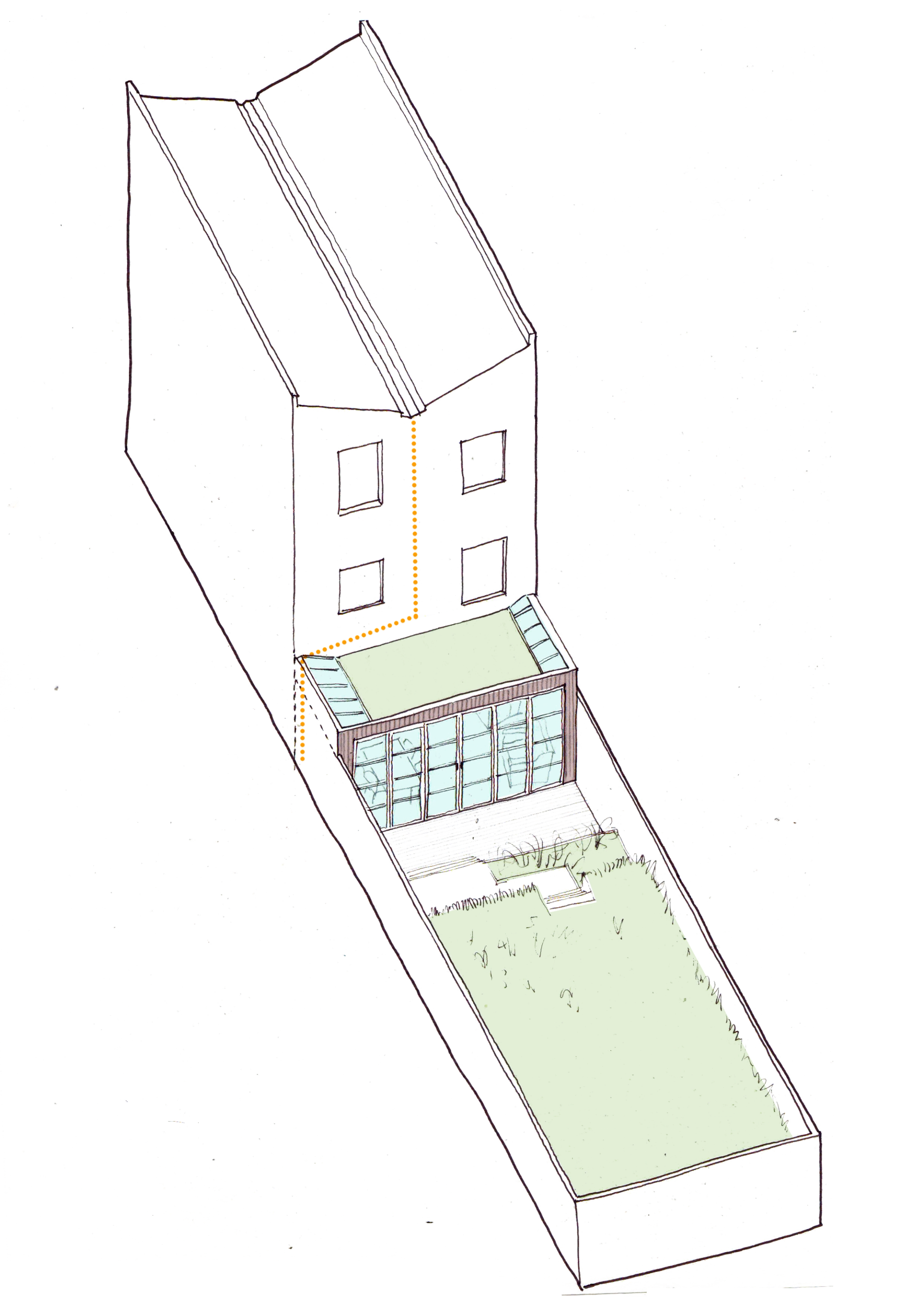 Proposed axonometric drawing by Studio Bark 