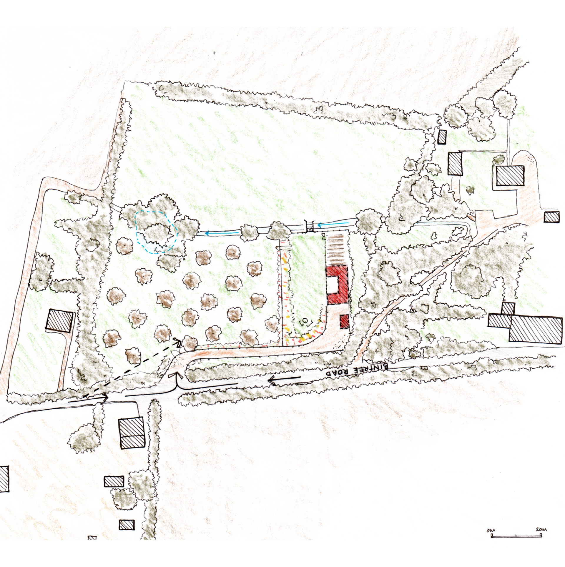 Sketch of Site Map by Studio Bark