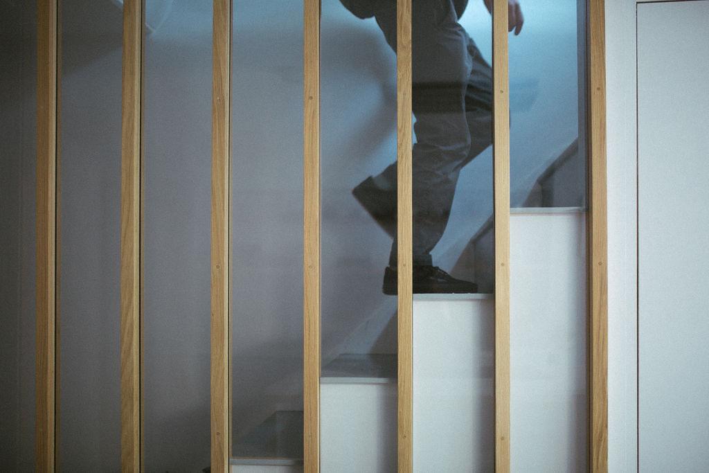 Internal views of the stairs and client