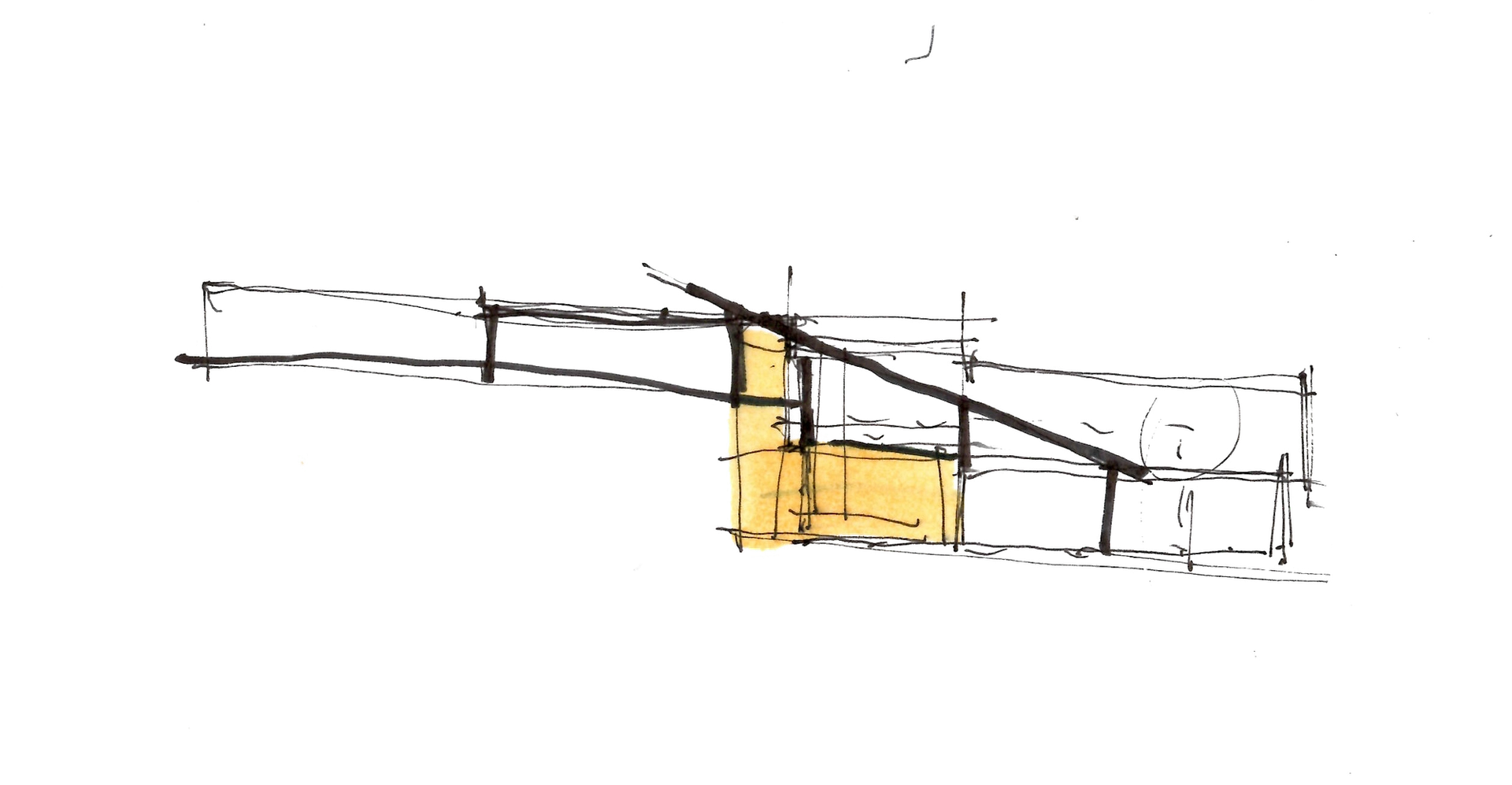 Sketch of section cut through by Studio Bark