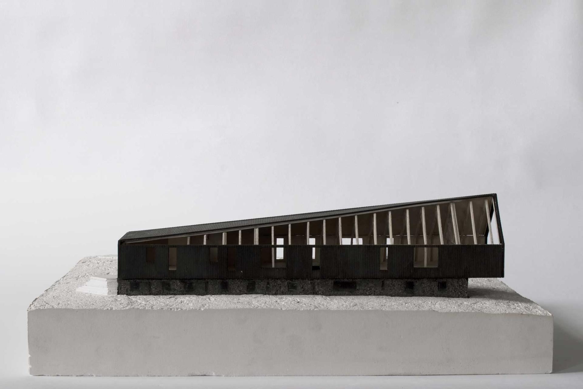 Model of Black Barn by Studio Bark