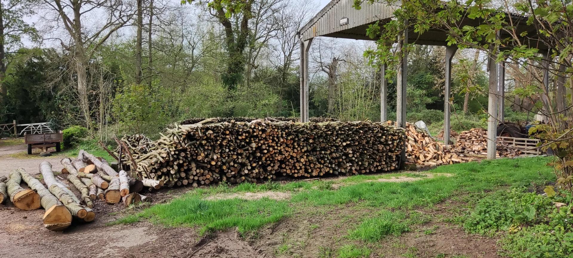 Timber sourced from site for barn conversion