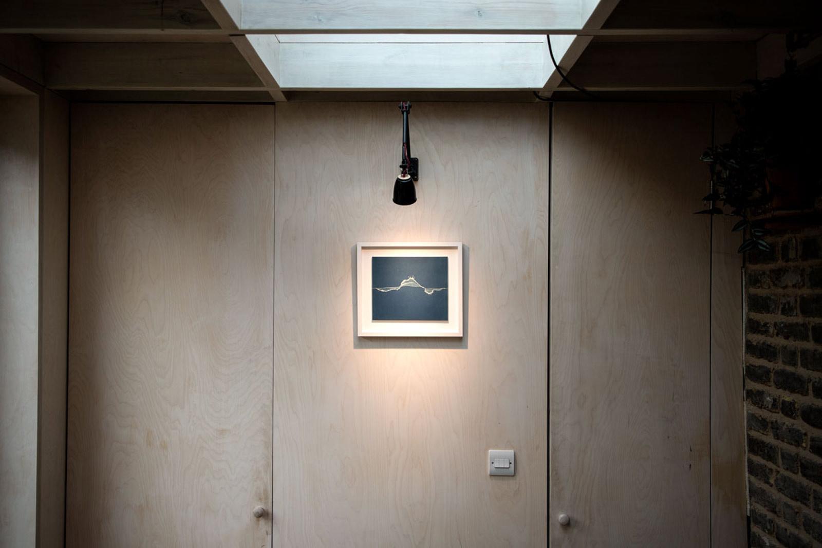 Internal view of extension to house with skylight