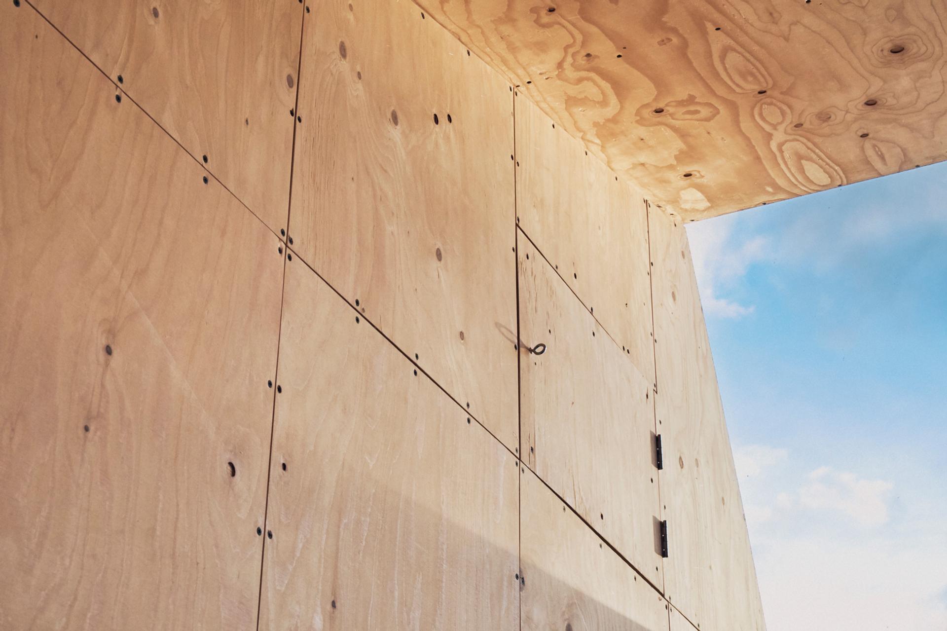 Garden studio built with U-build timber boxes 