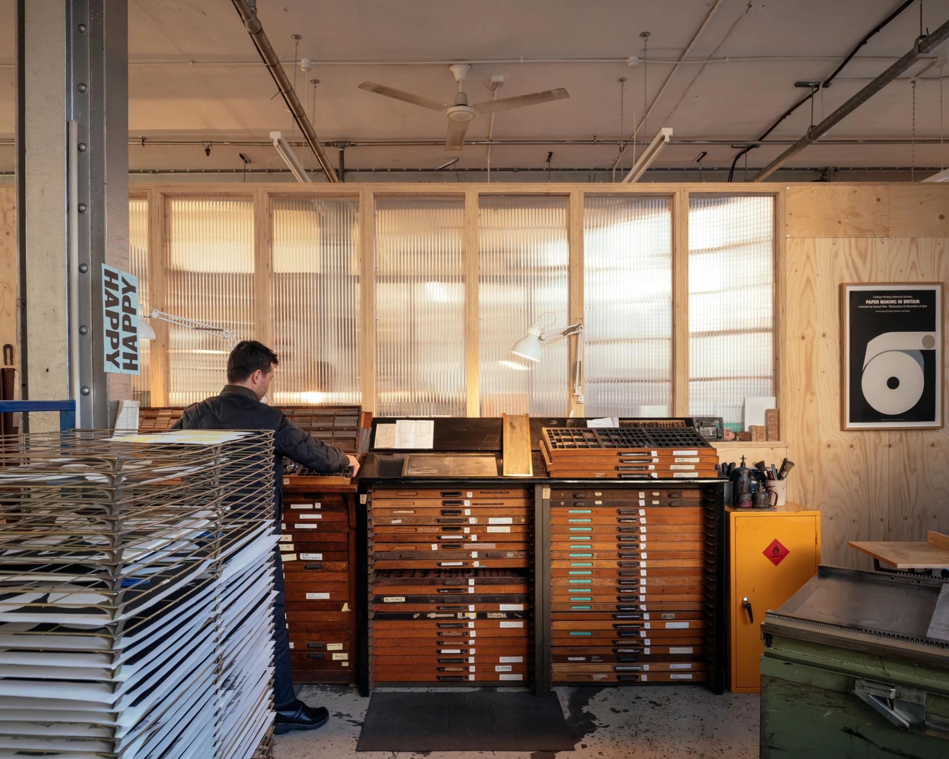 London Centre for Book Arts interior fit-out