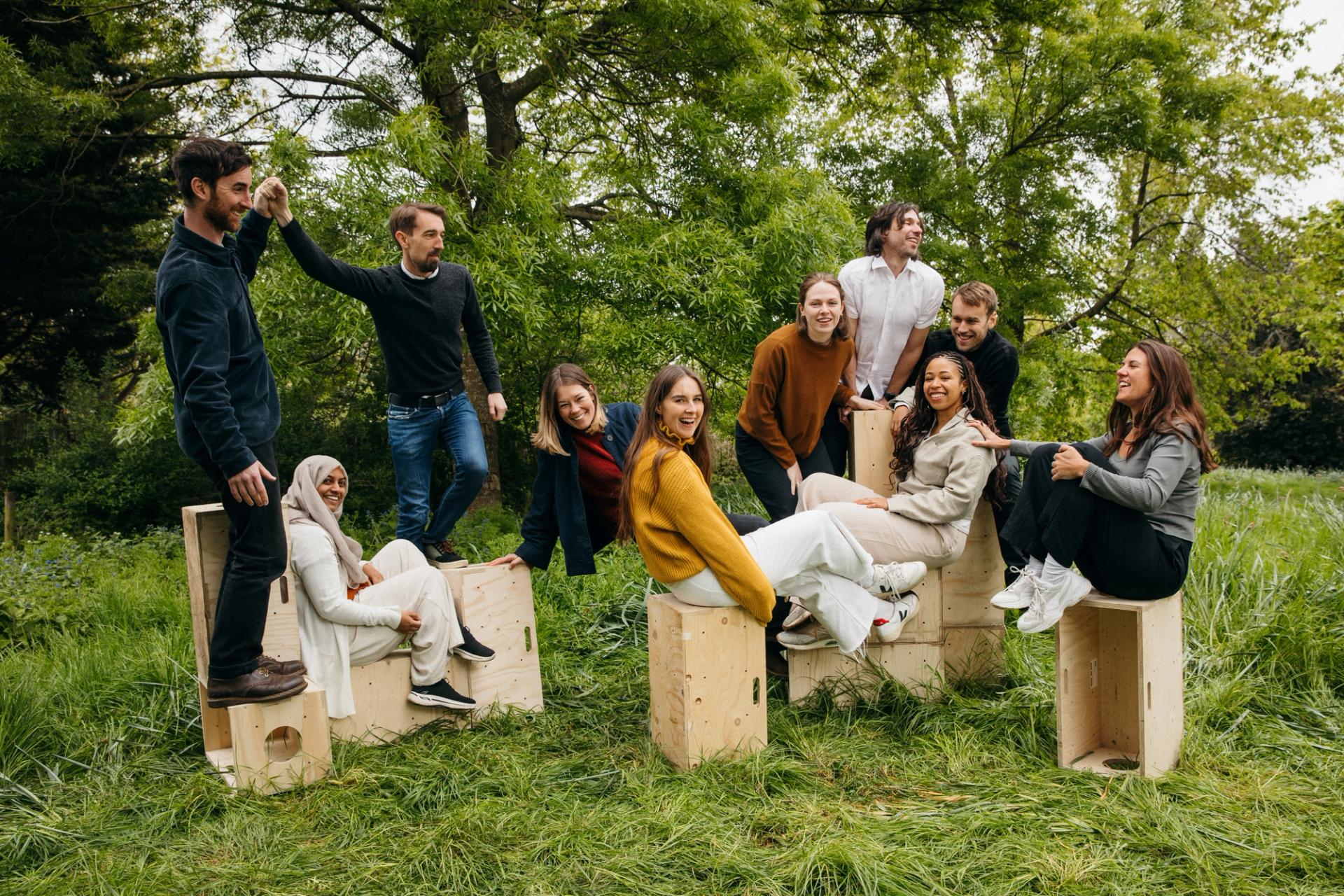 Studio Bark team with greenery in background