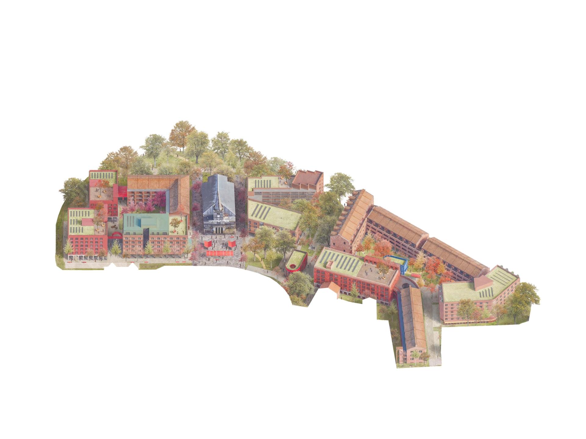 Axonometric of St George's Neighbourhood by Axson Office