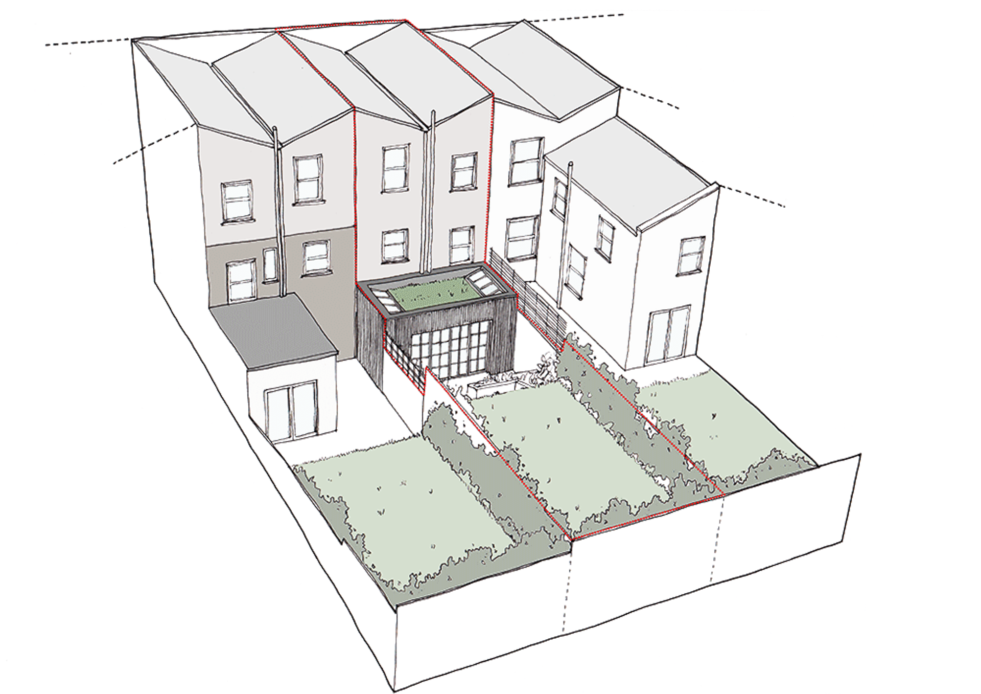 Proposed axonometric drawing by Studio Bark 