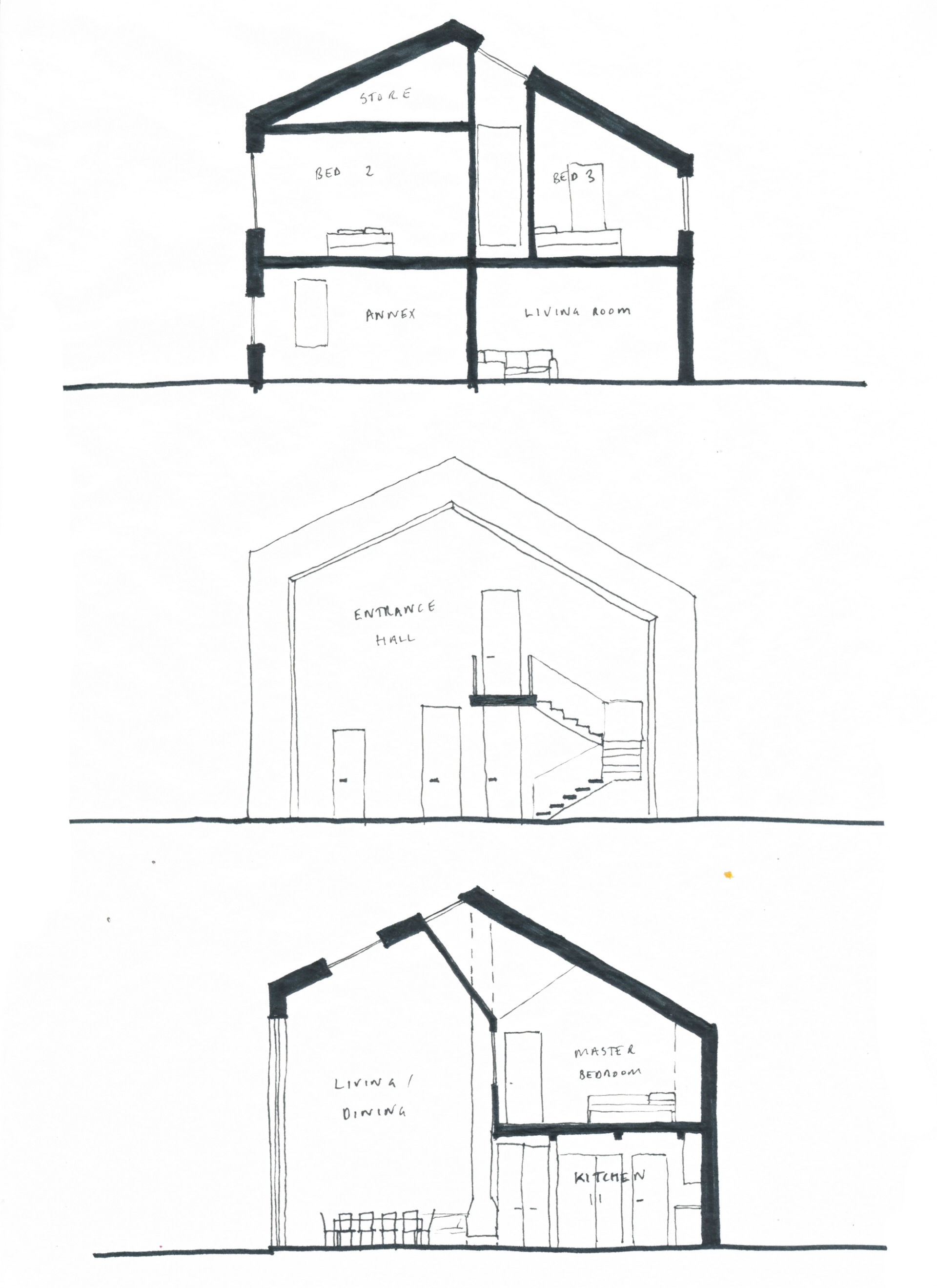 Section cut through by Studio Bark 