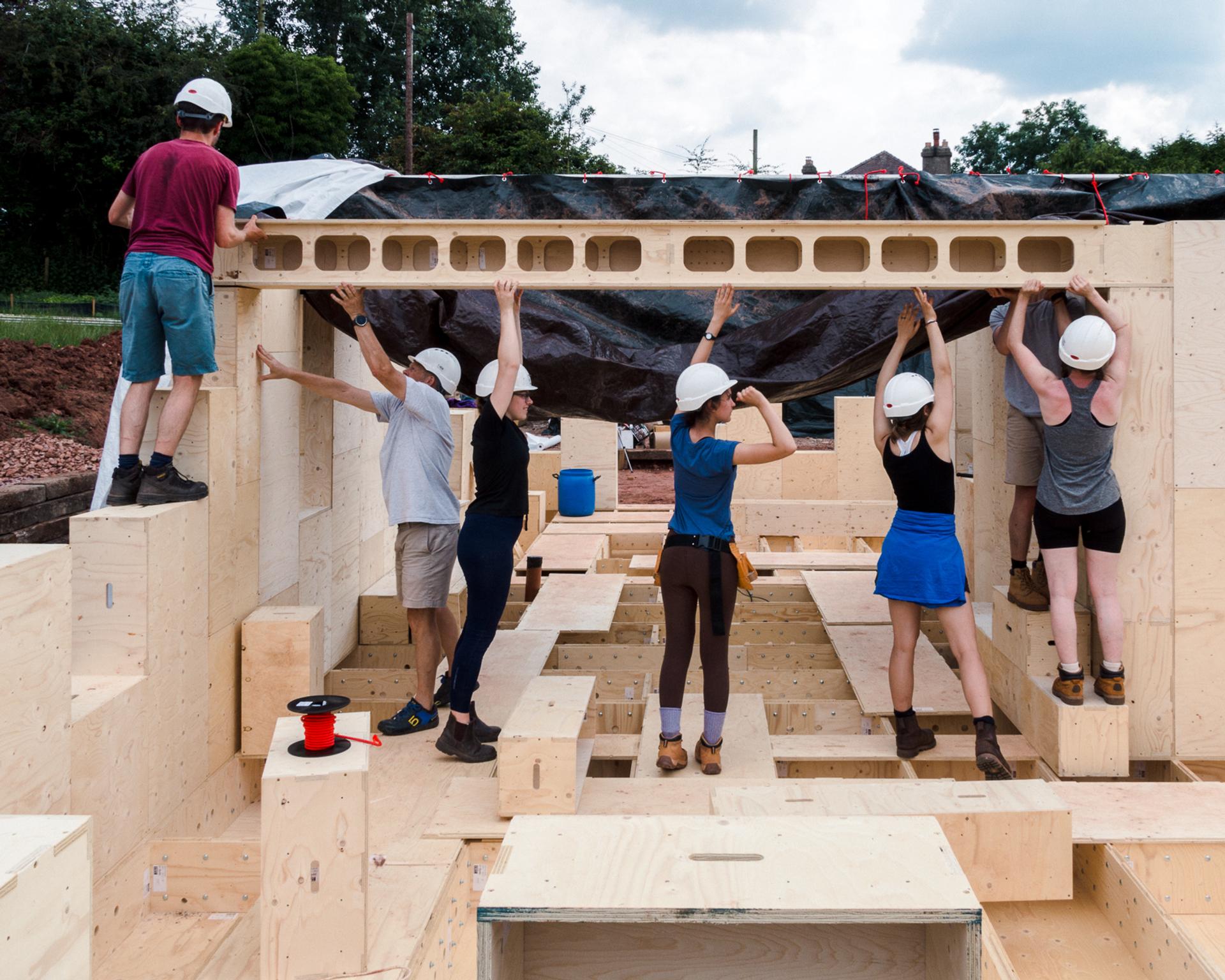 Nest House in construction by Studio Bark