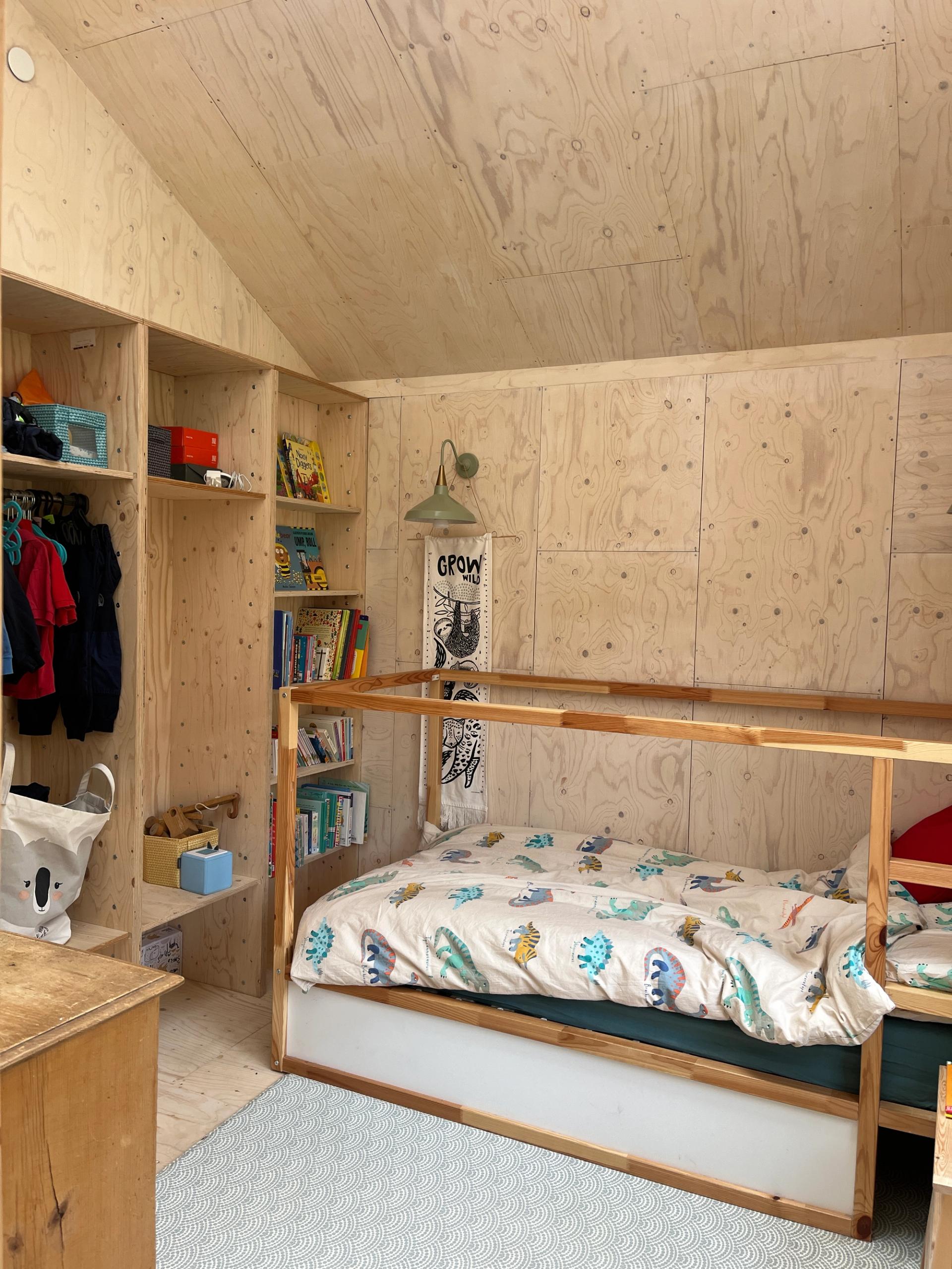 U-Build modern timber kids bedroom