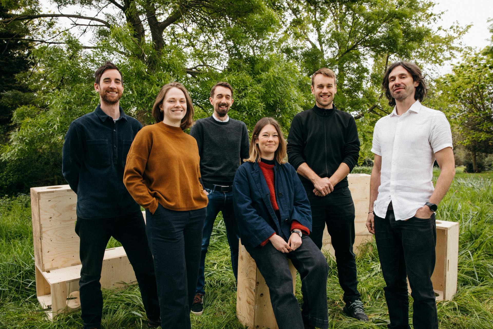 Studio Bark team in Victoria Park with trees in background