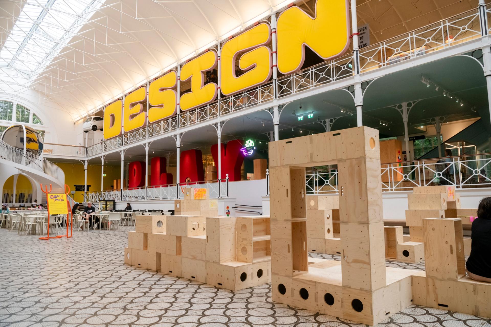 Summer Design Club installation by kids, for kids, with U-Build