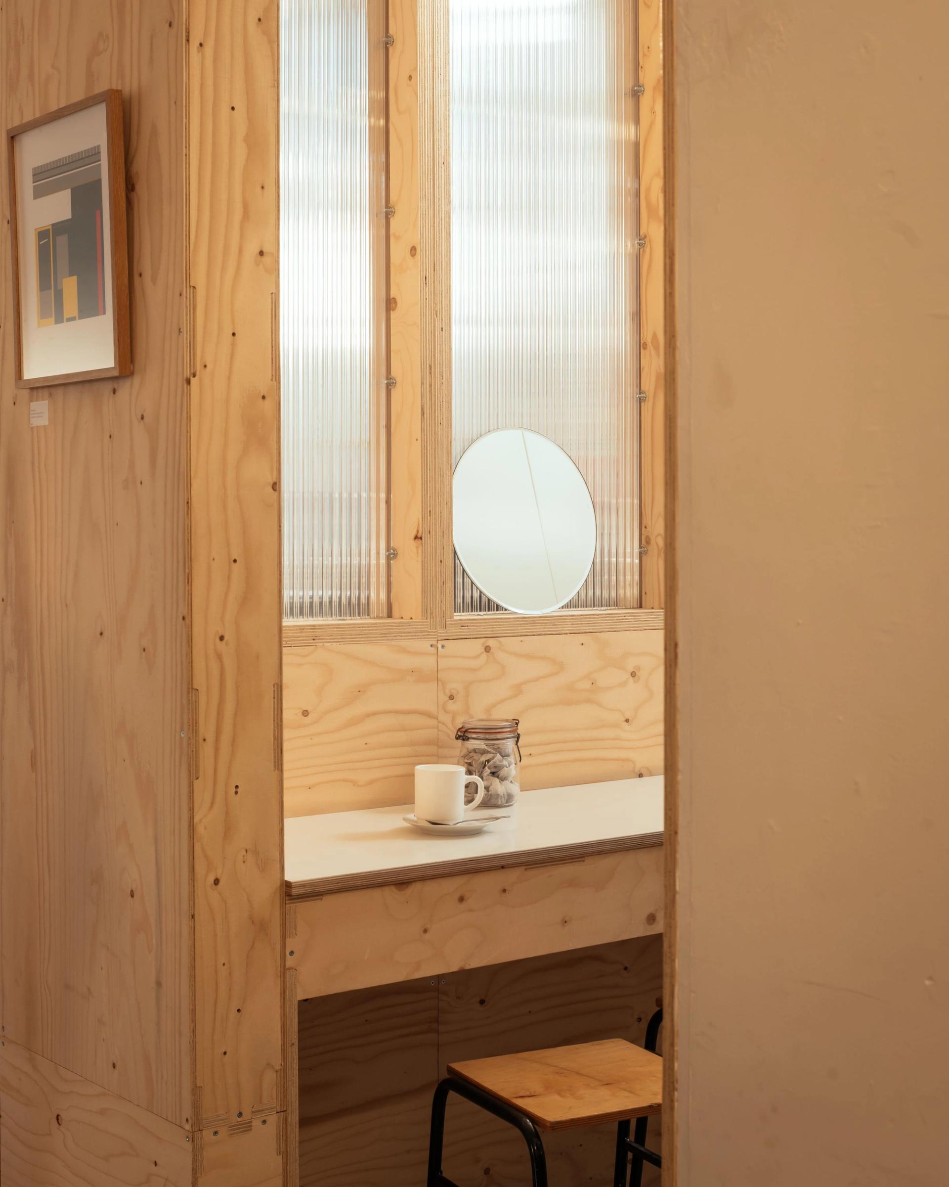 London Centre for Book Arts modular timber fit-out by U-Build