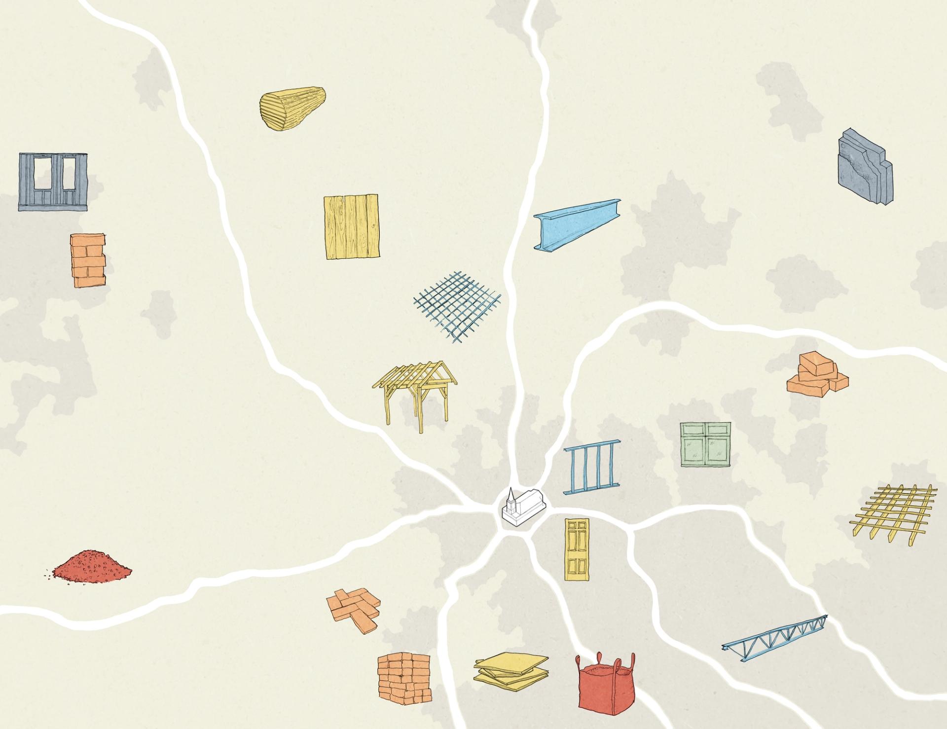 Materials map by Studio Bark