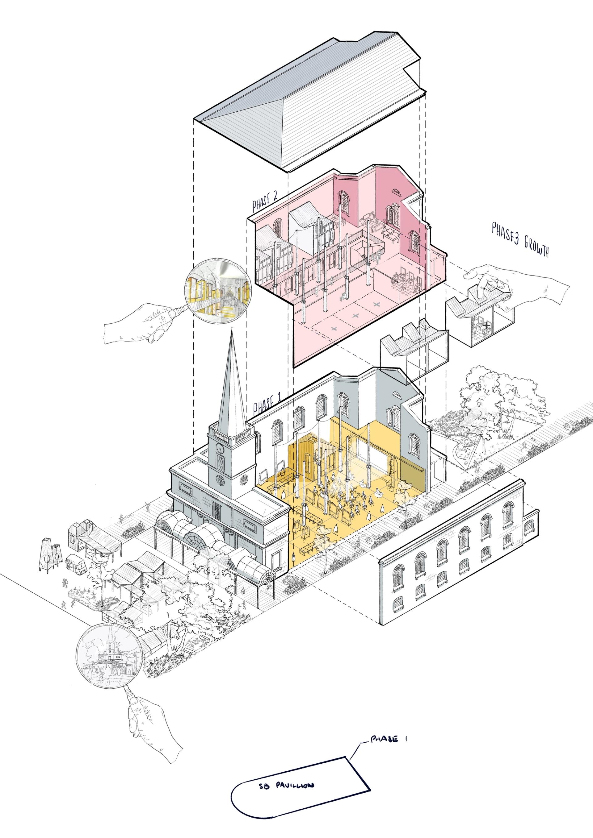 Church building by Jan Kattein