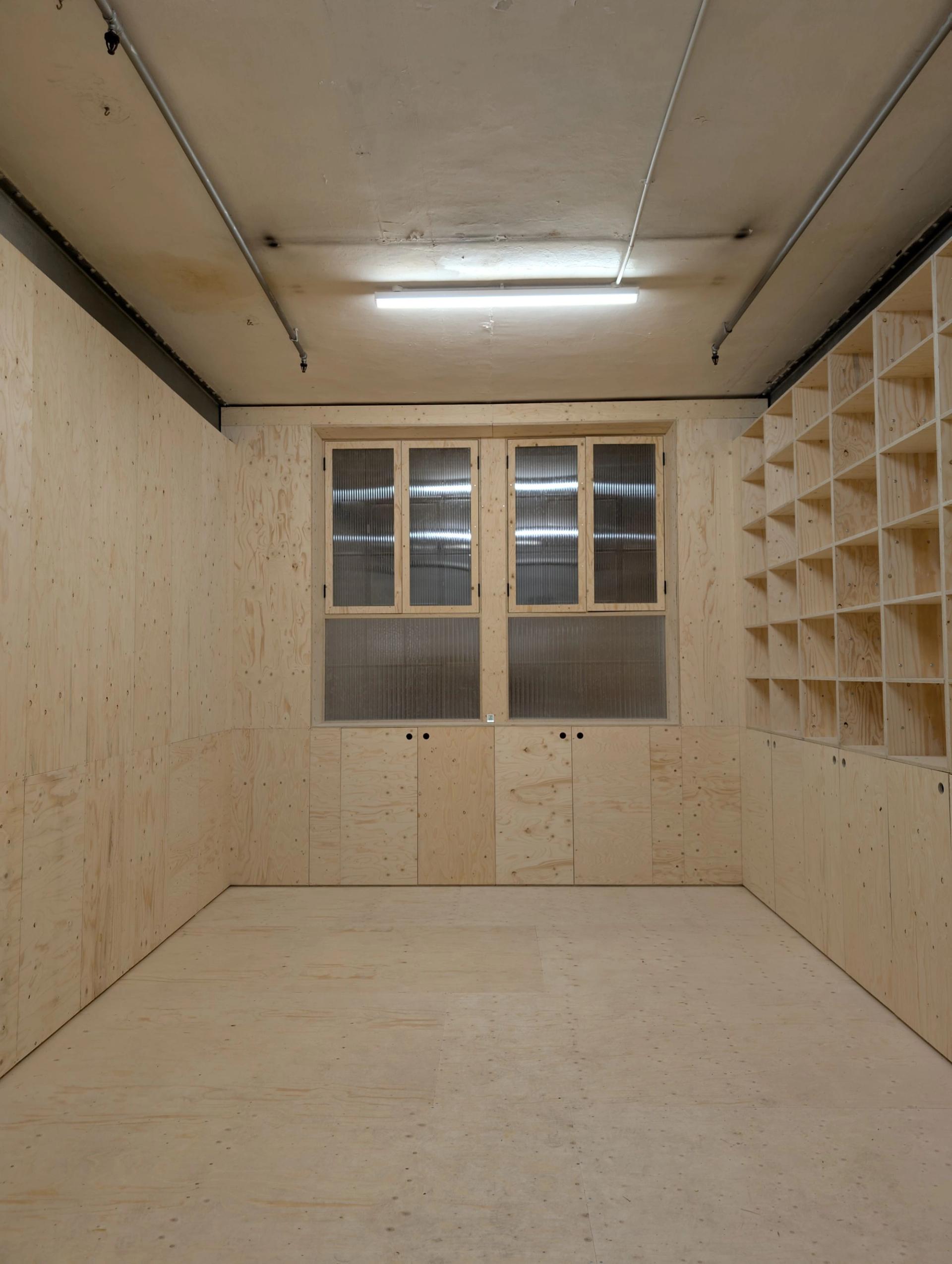 London Centre for Book Arts modular timber fit-out by U-Build