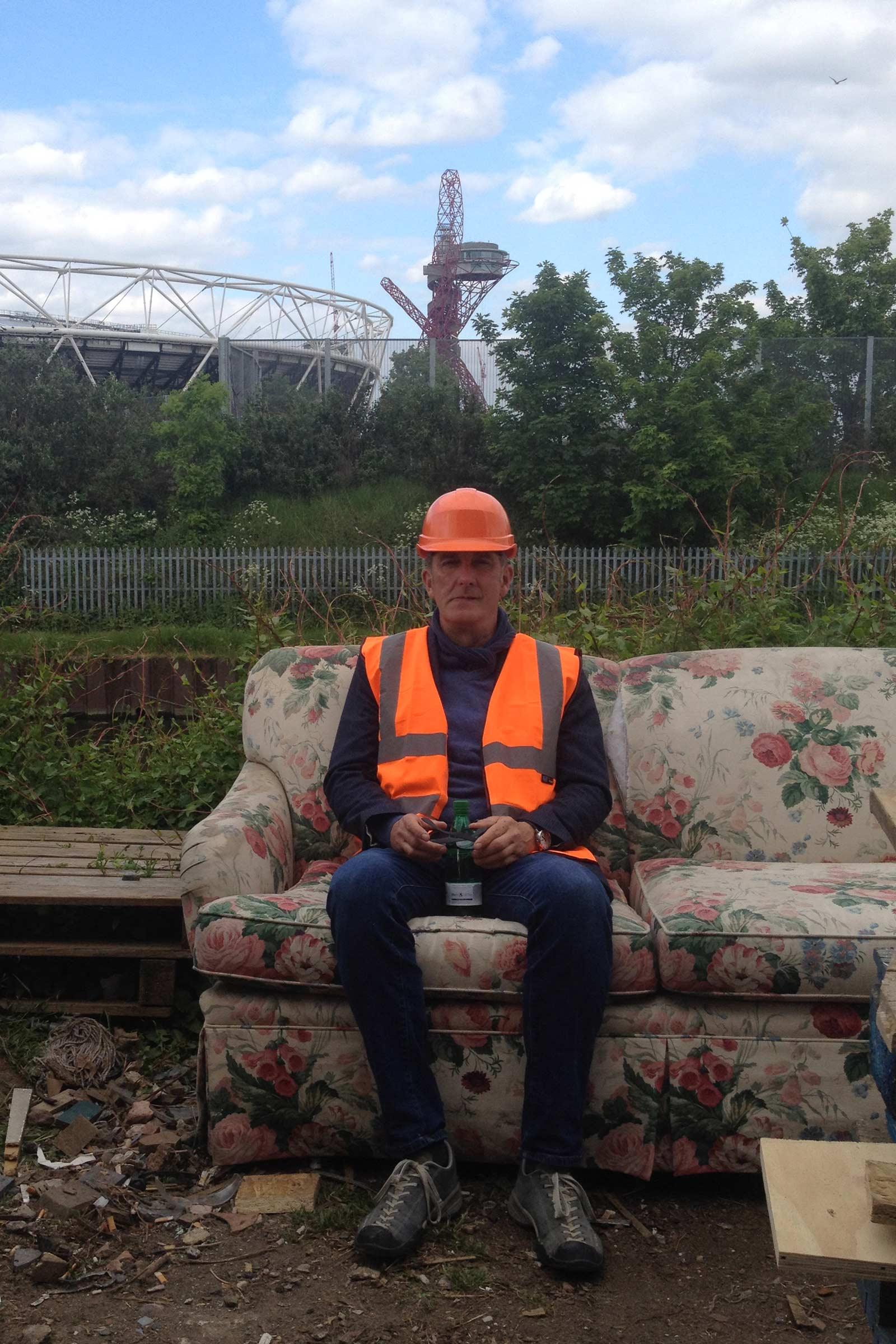 Kevin McCloud on site at Box House