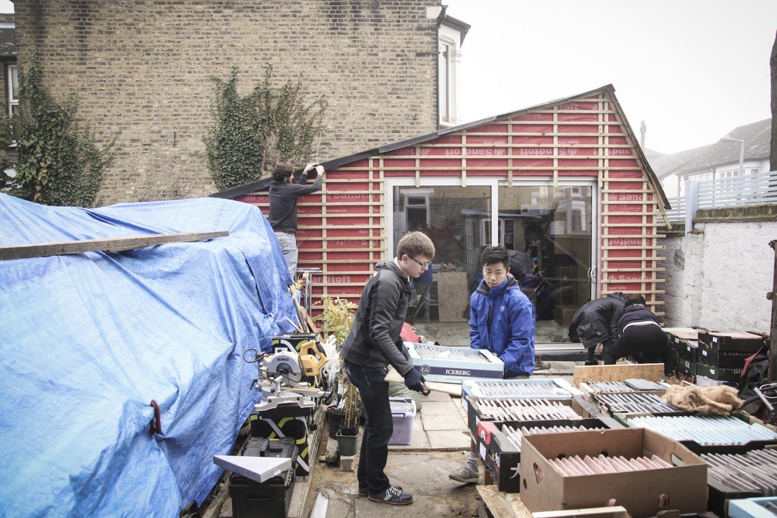 Studio Bark builds eco studio in Leyton