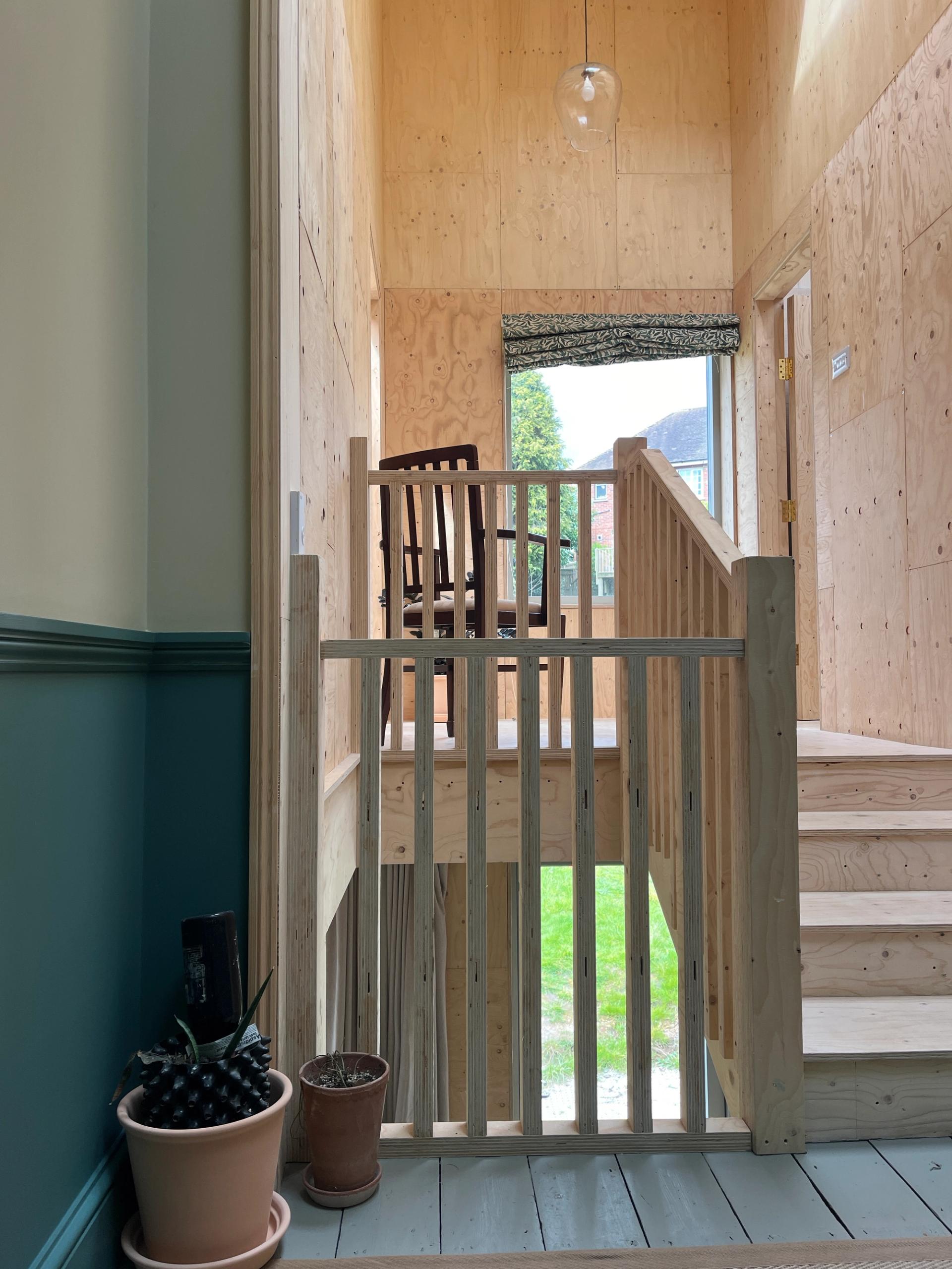 Victorian home with contemporary timber extension