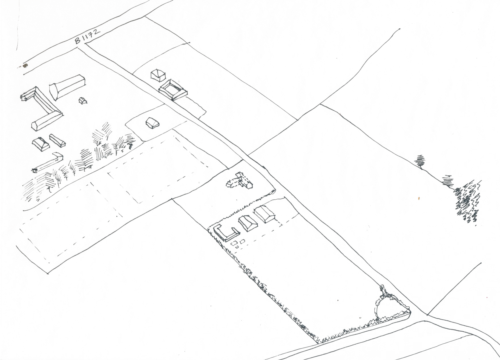 Site axonometric sketch by Studio Bark 