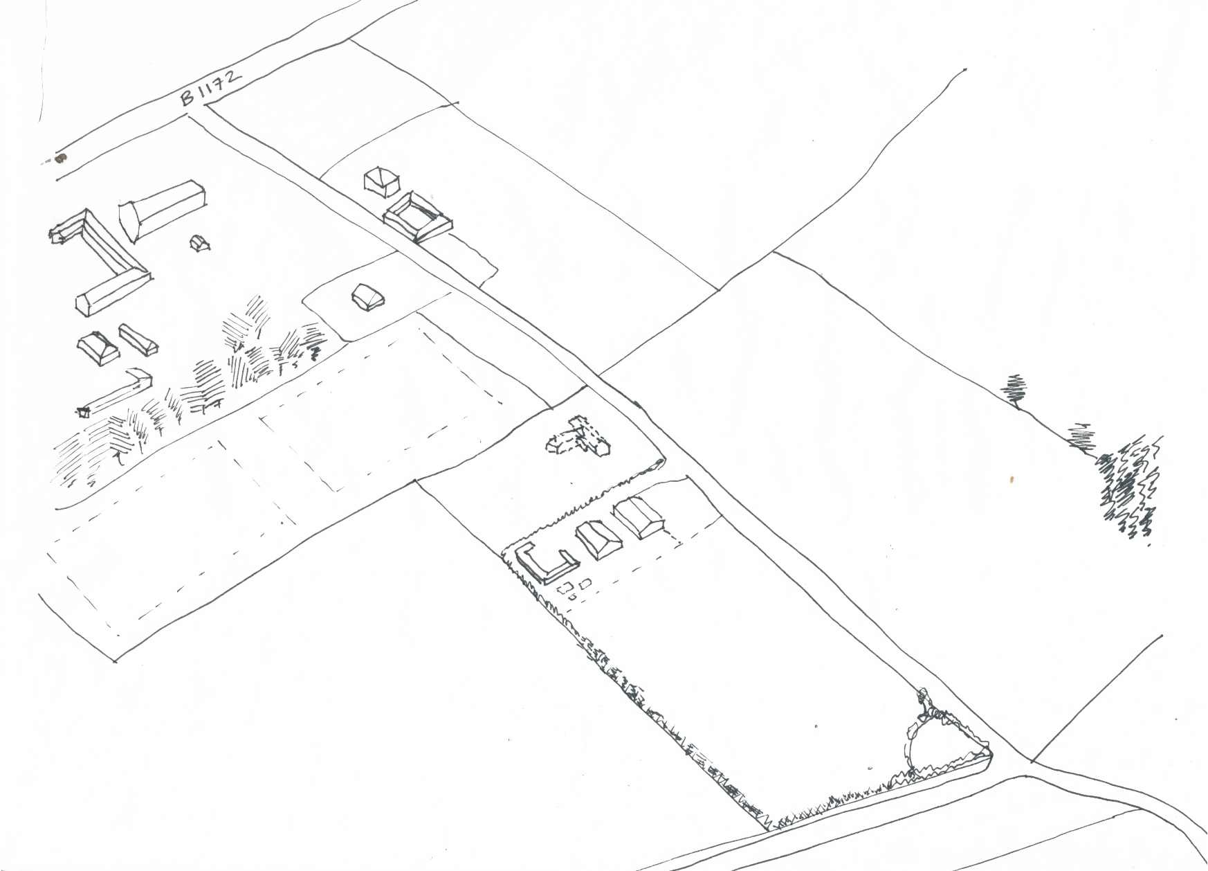 Site axonometric sketch by Studio Bark