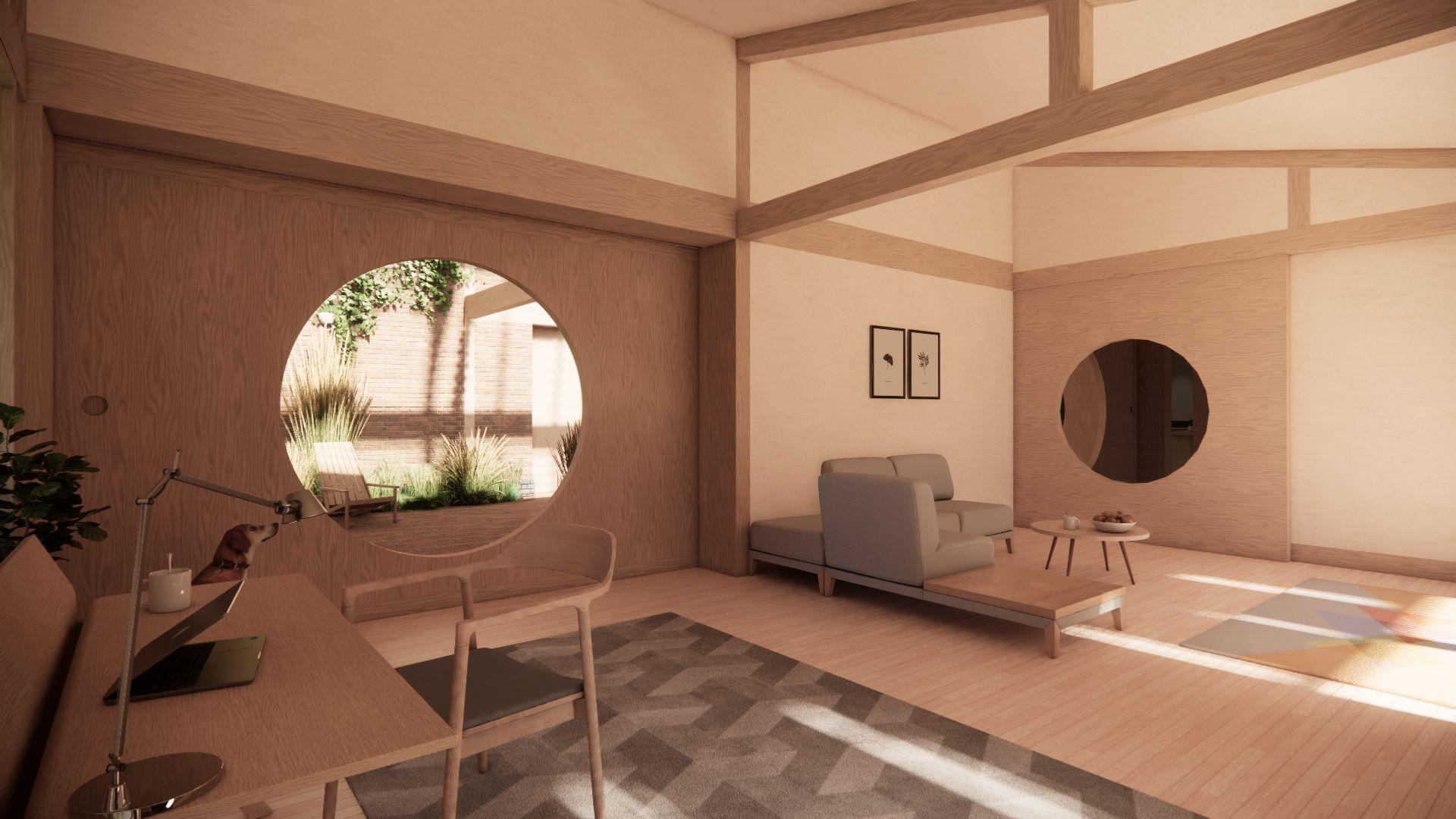 Interior open plan living