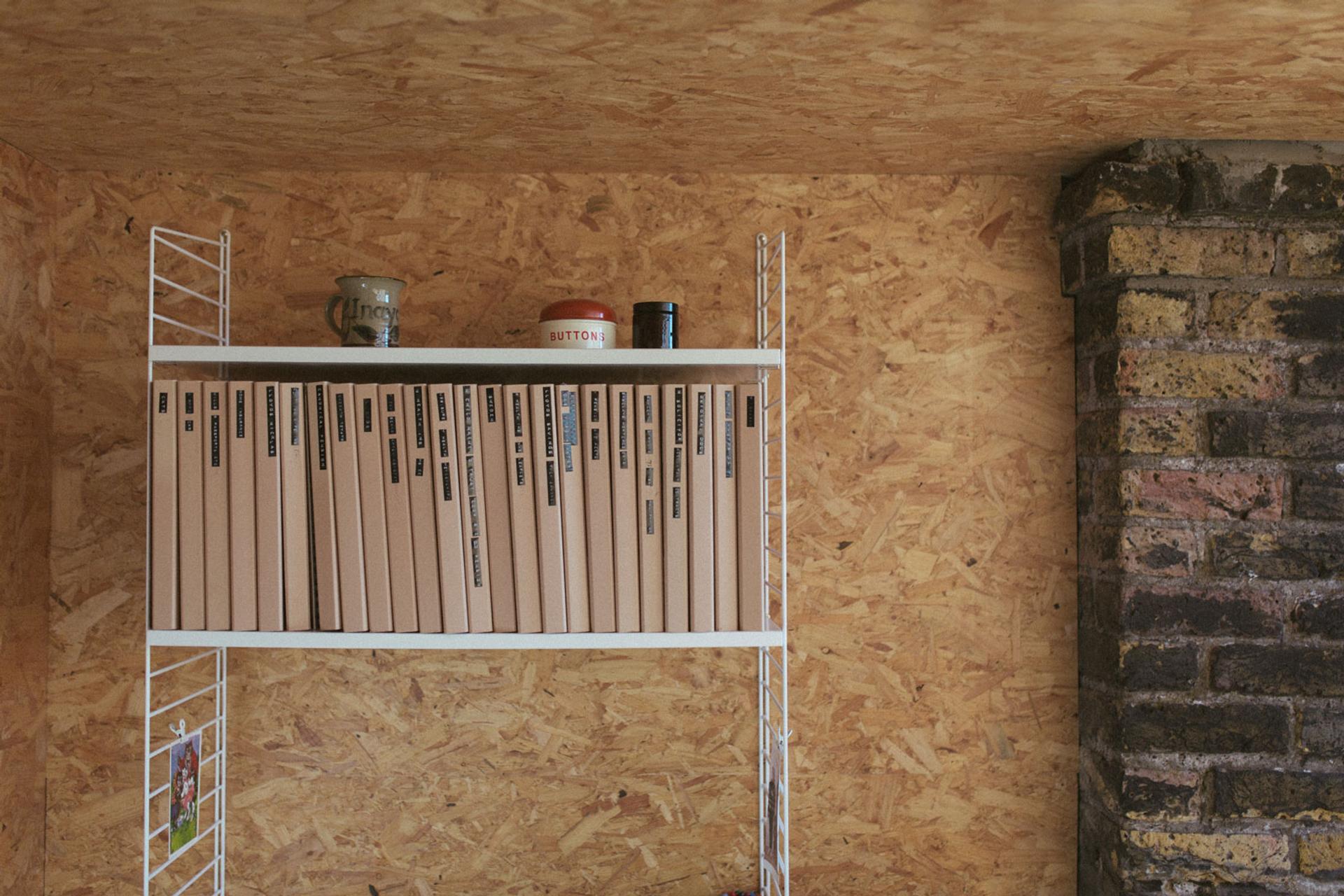 Interior image of magazine shelf in Grosvenor Road