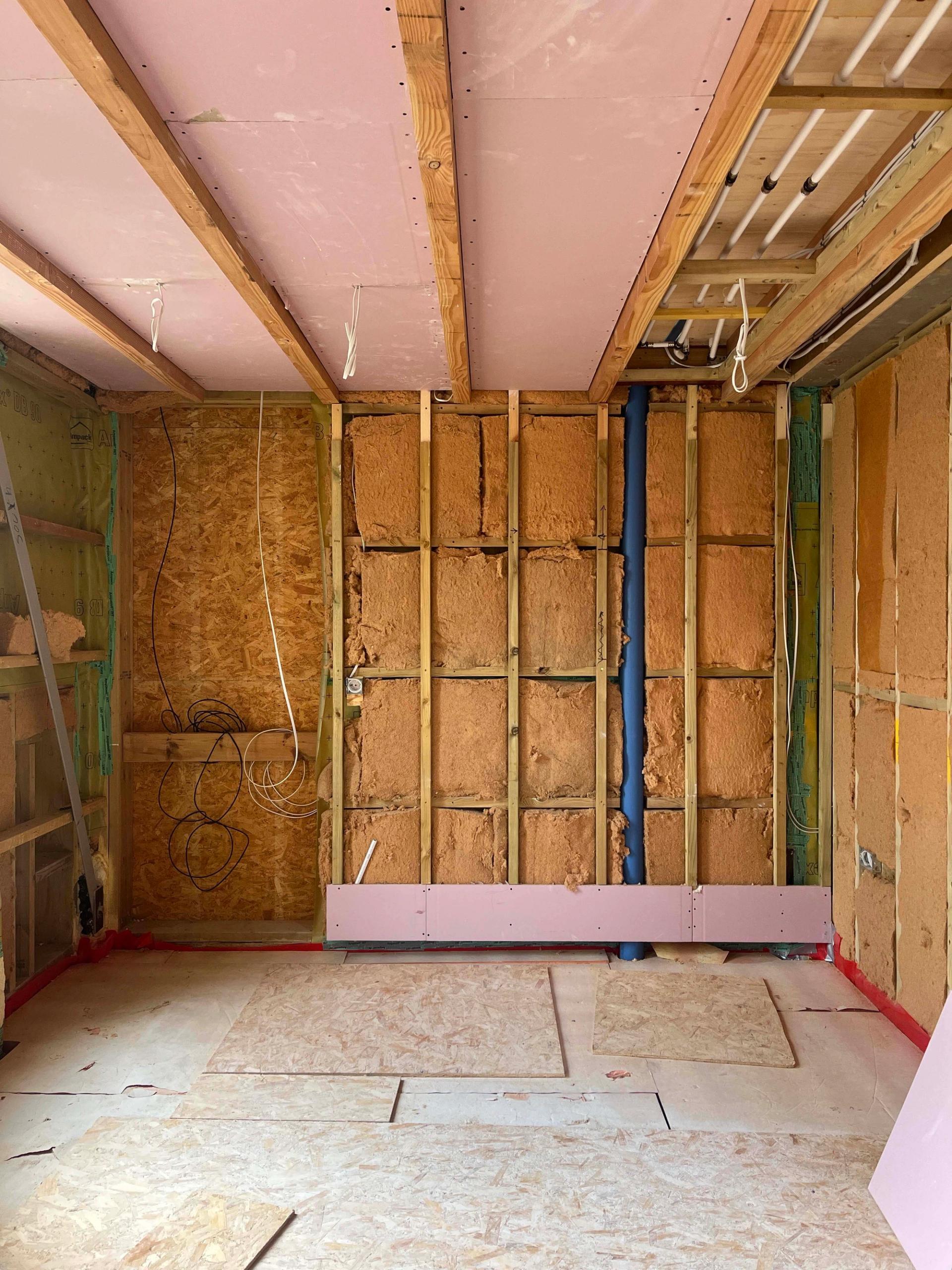 Timber frame and insulation