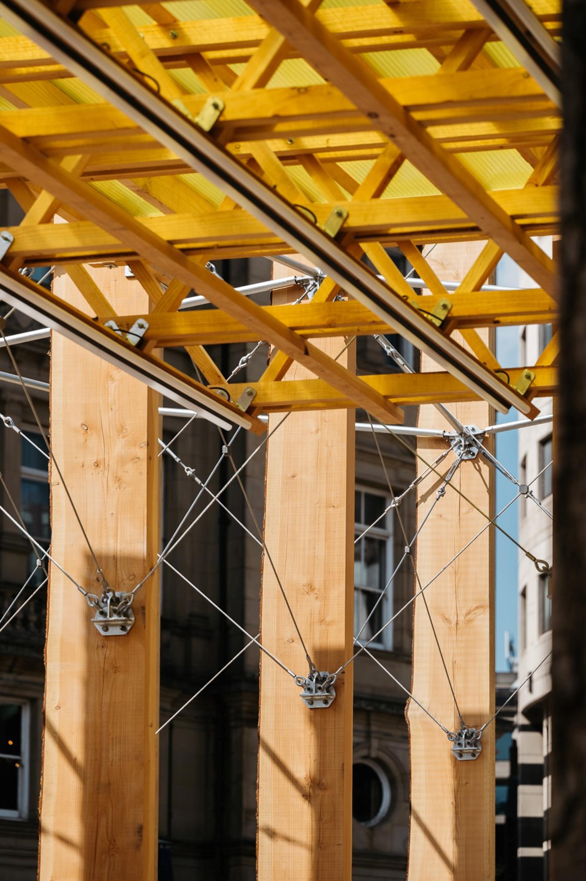 Making A Stand - timber art installation