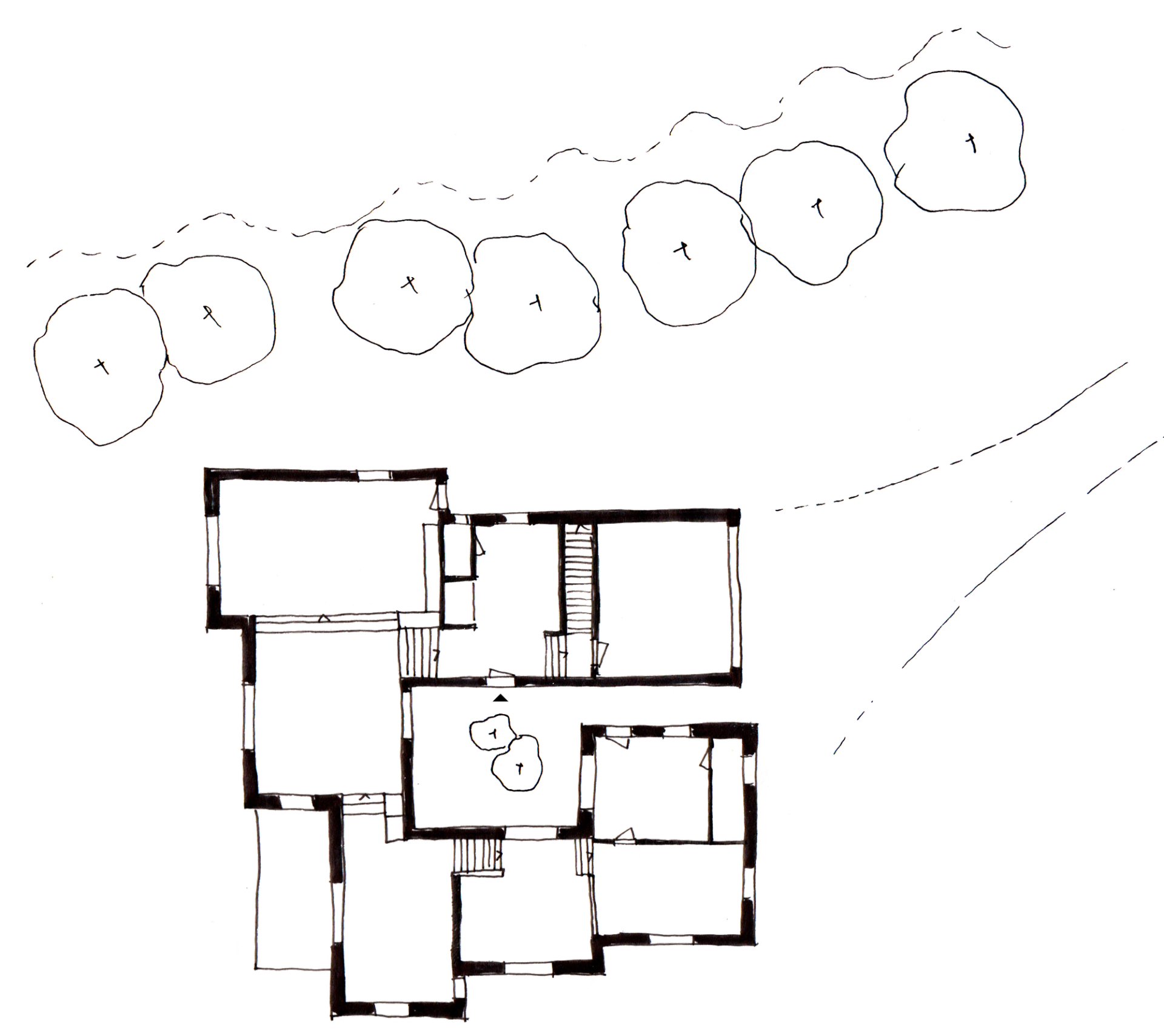 Ground floor sketch by studio Bark