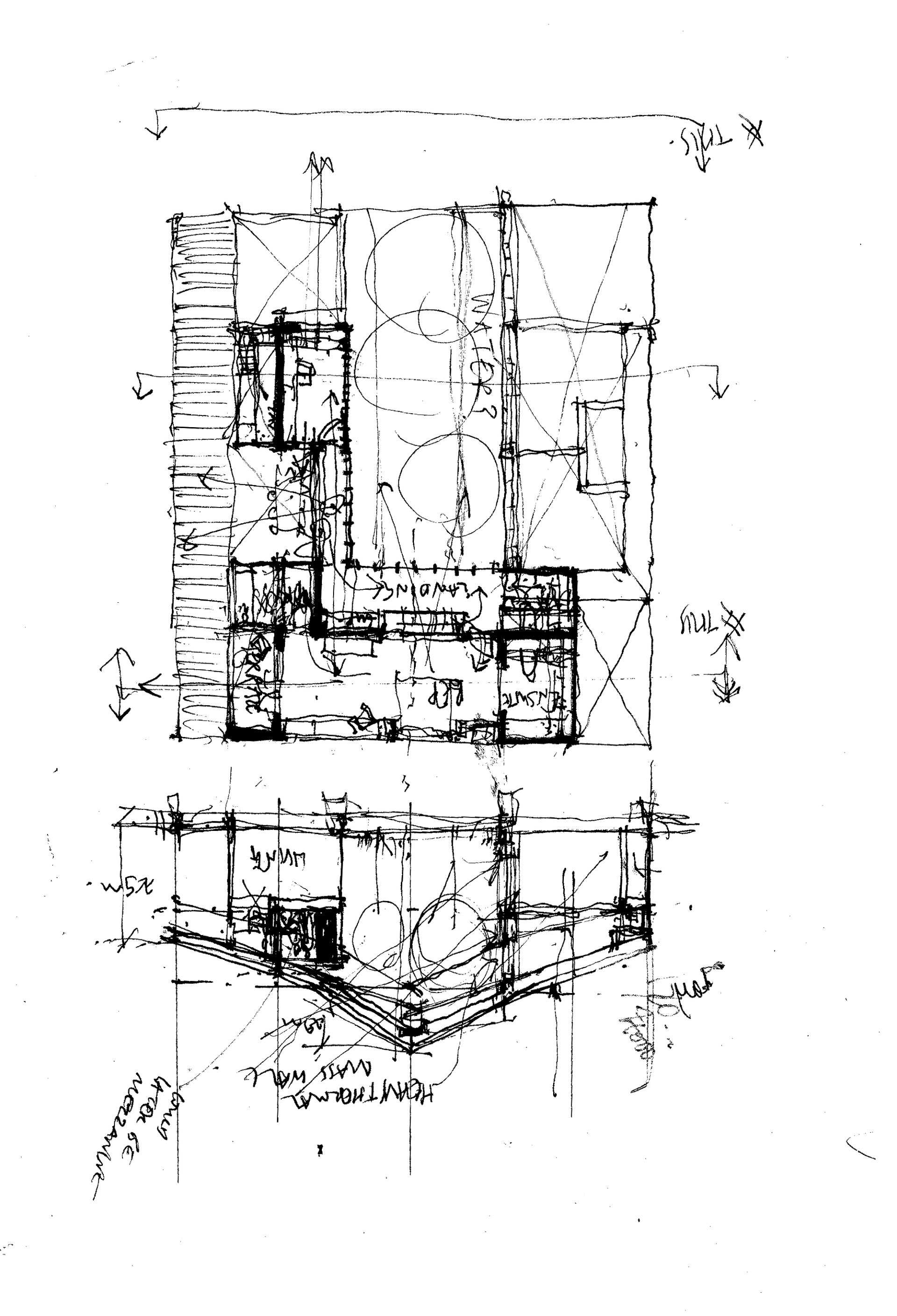 Floor plan sketch by Studio Bark