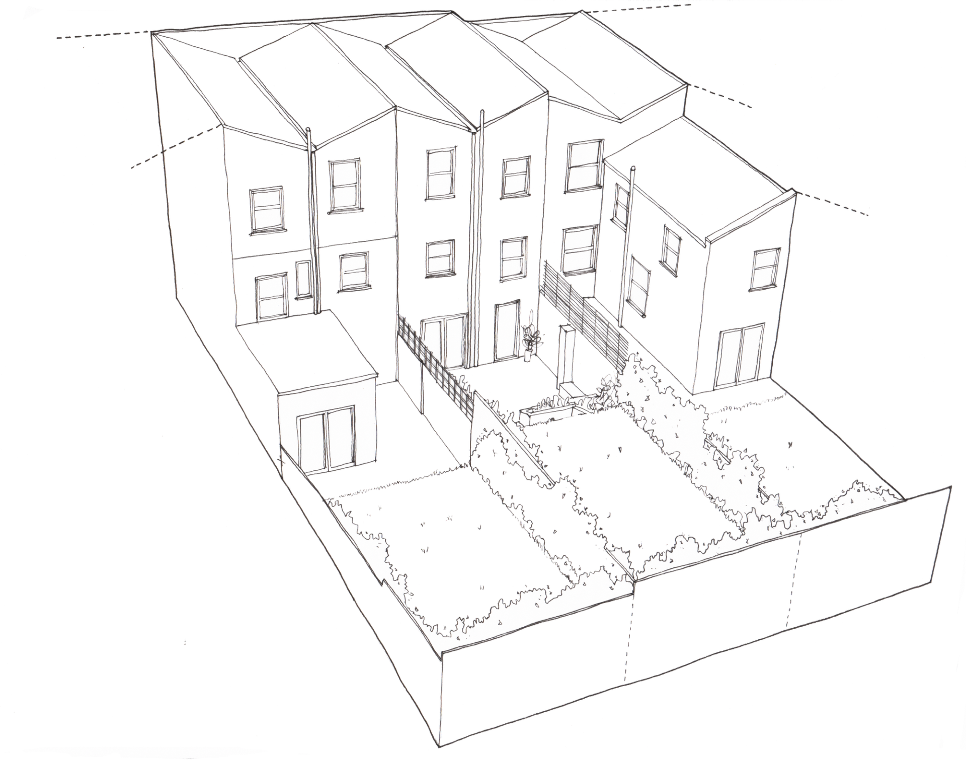 Existing axonometric drawing by Studio Bark