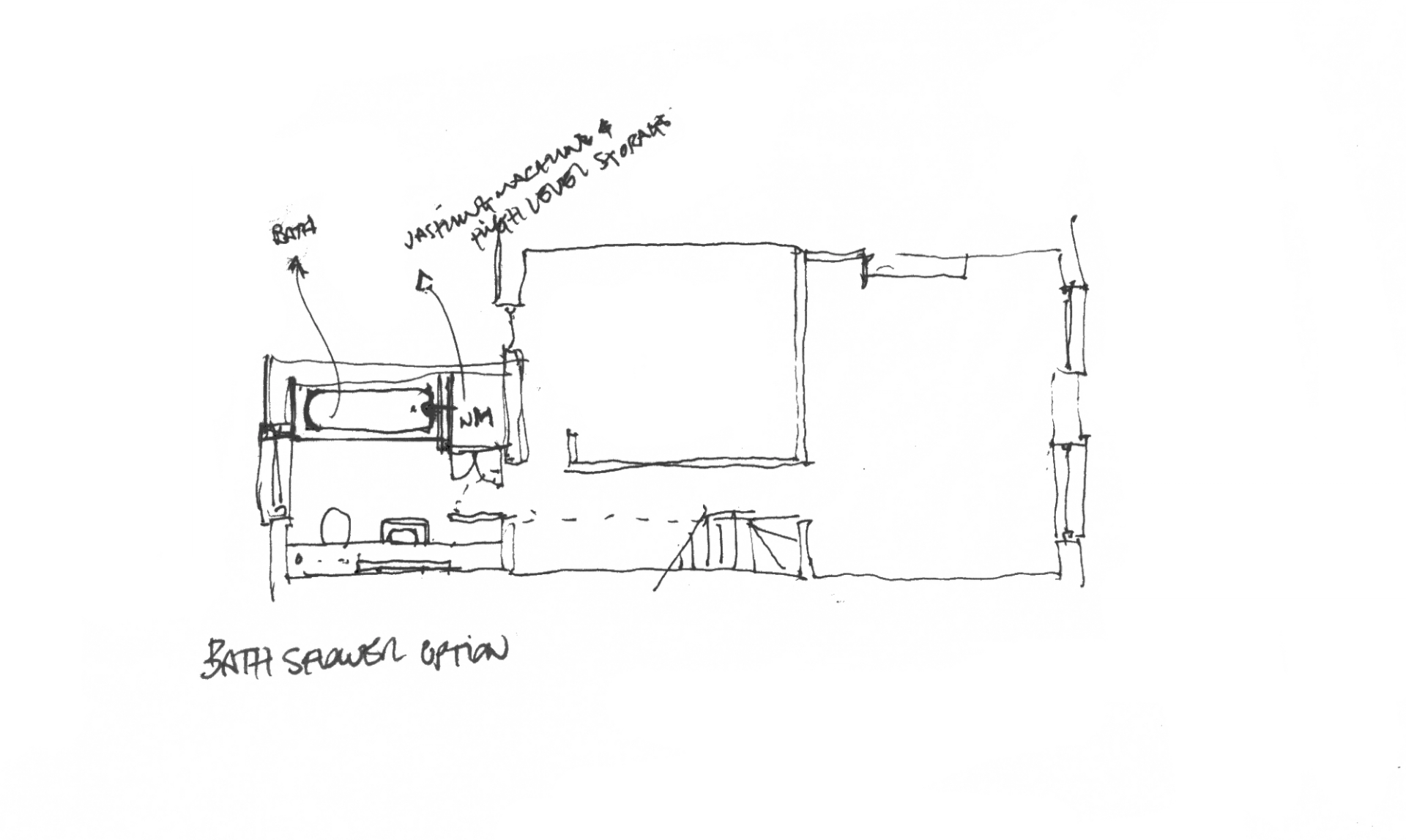 floor plan sketch by Studio Bark
