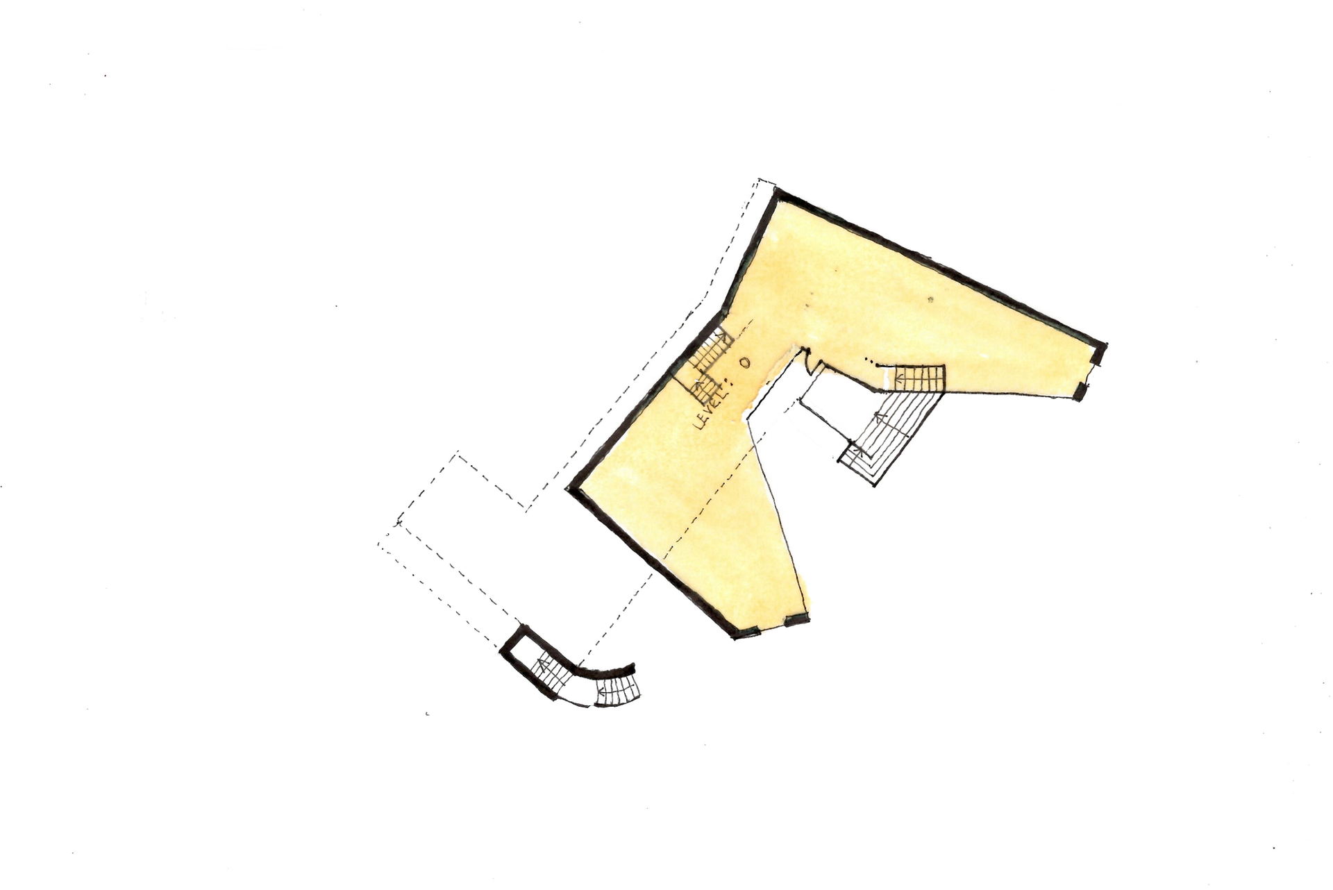 Initial floor plan sketch by Studio bark