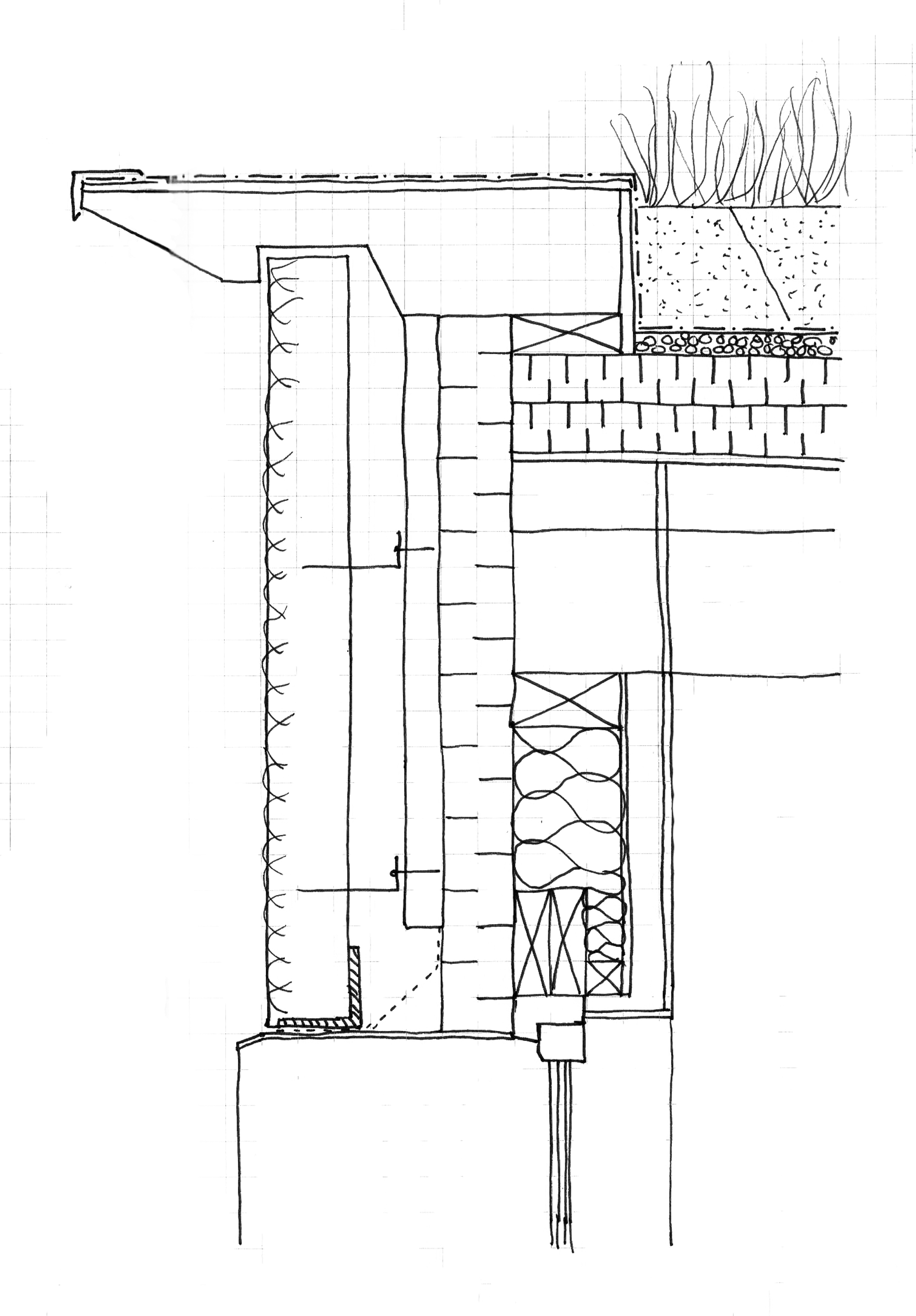 detail construction sketch by Studio Bark