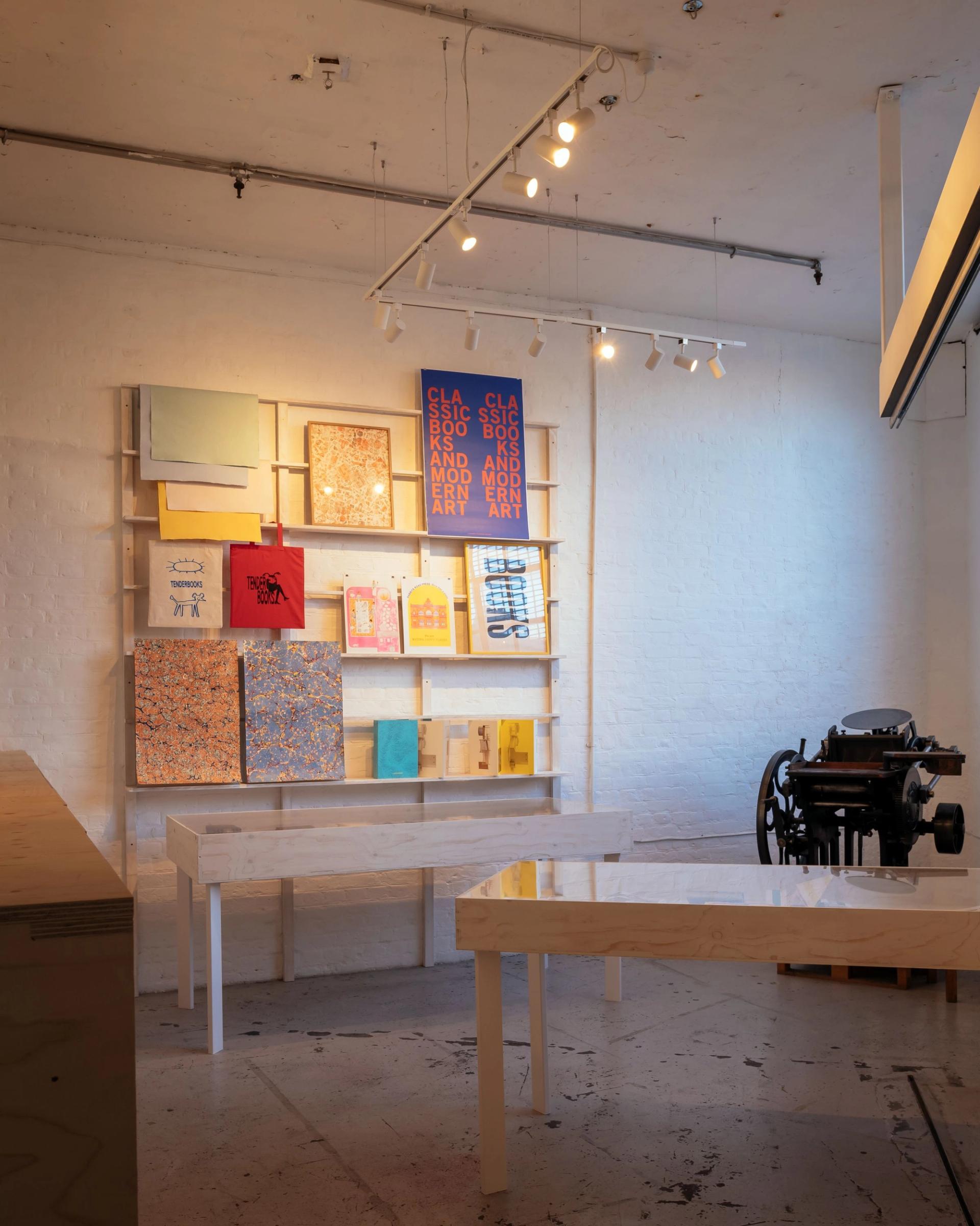London Centre for Book Arts modular timber fit-out by U-Build