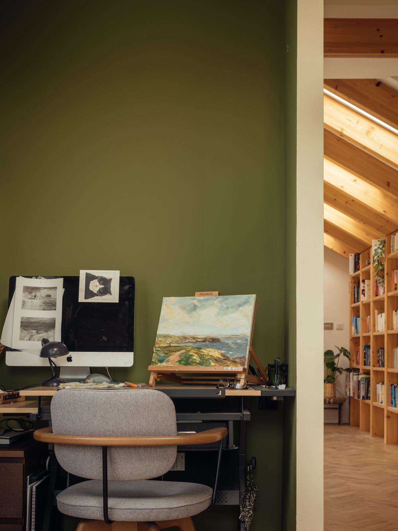 Orchard House by Studio Bark interior view - office nook