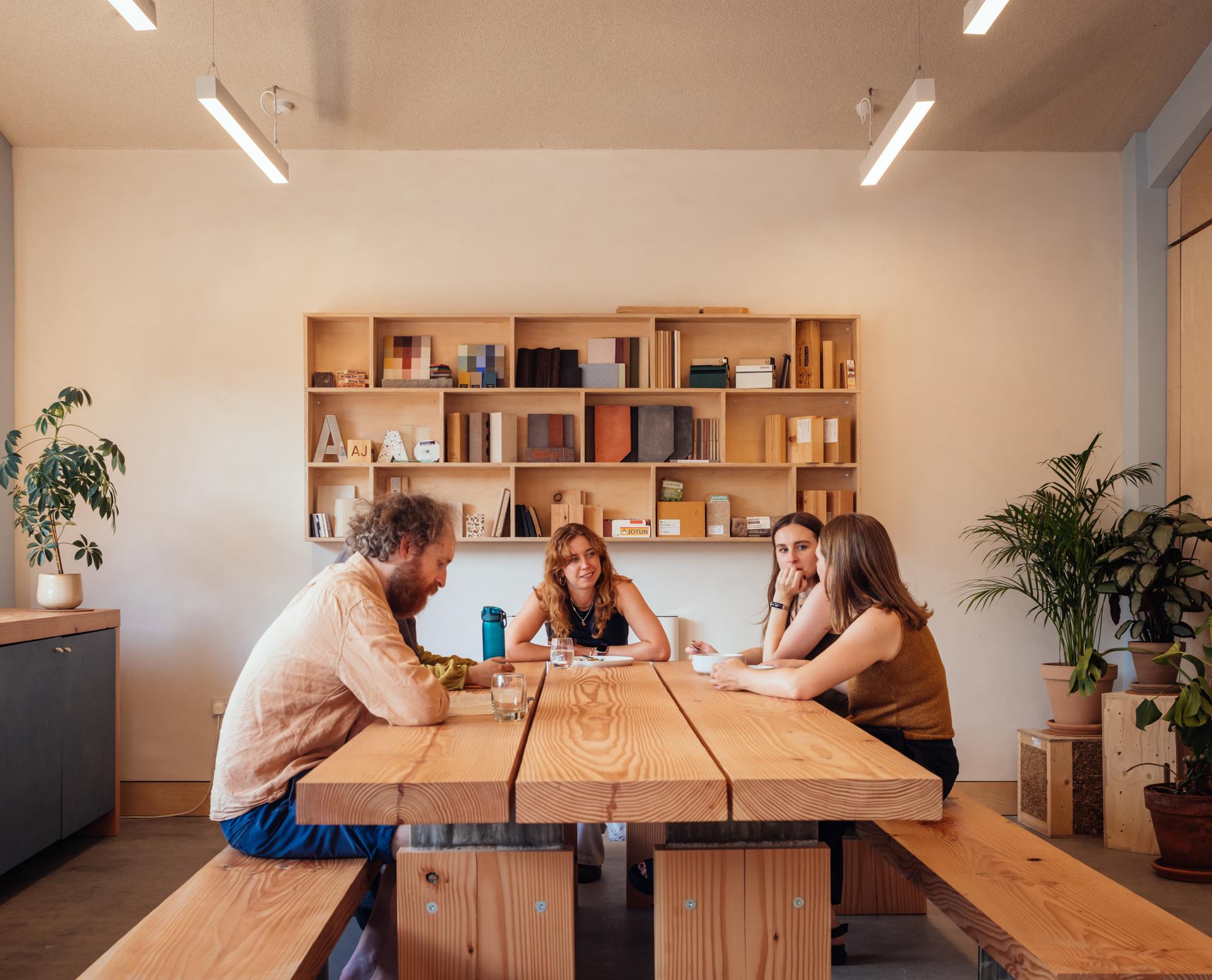 Meeting room table at Vyner Works by Studio Bark