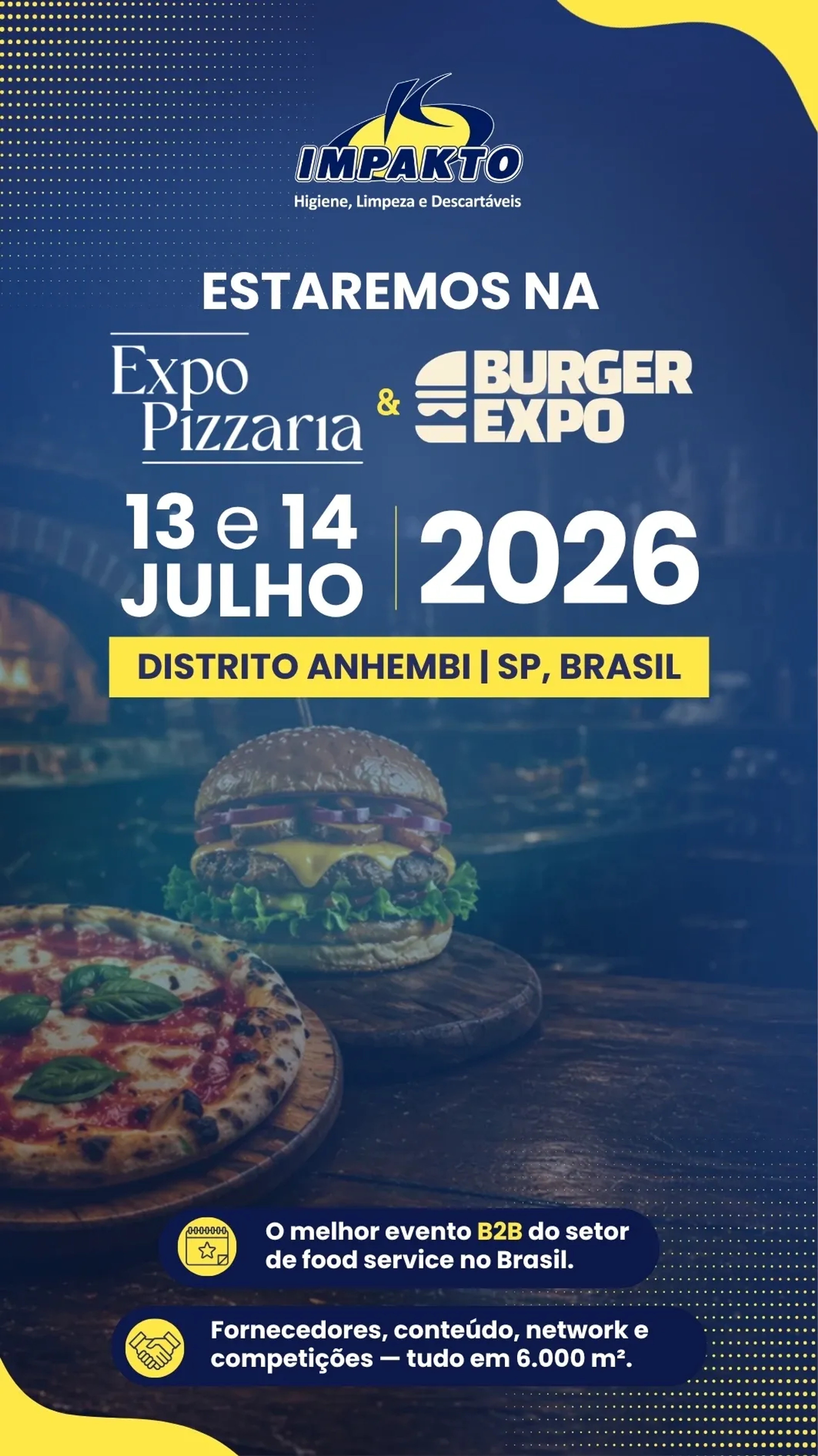 Banner Expo Pizzaria & Expo Burger