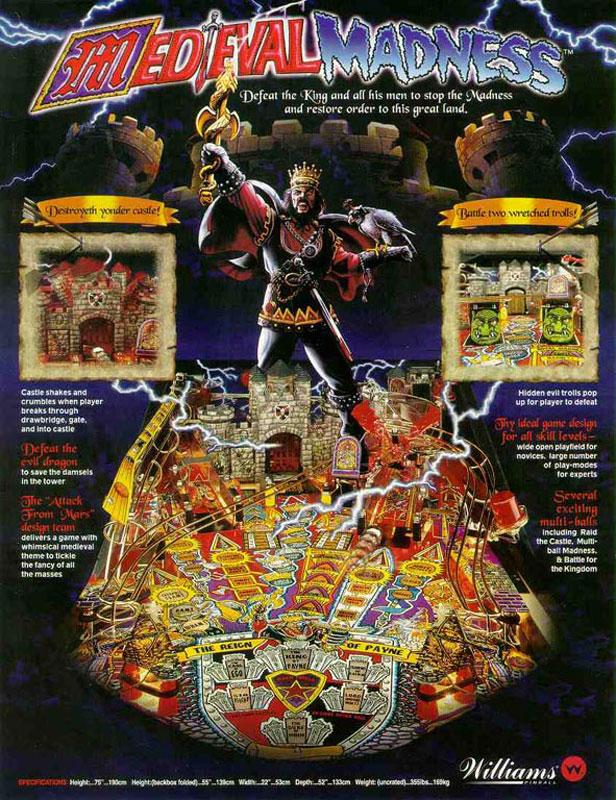Medieval Madness Flyer Rückseite
