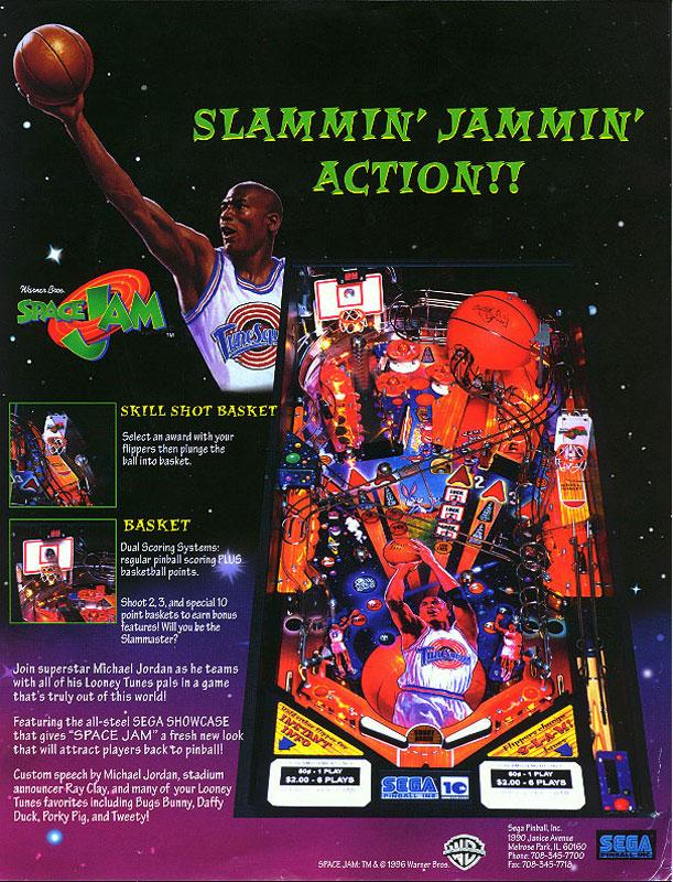 Space Jam Flyer Rückseite