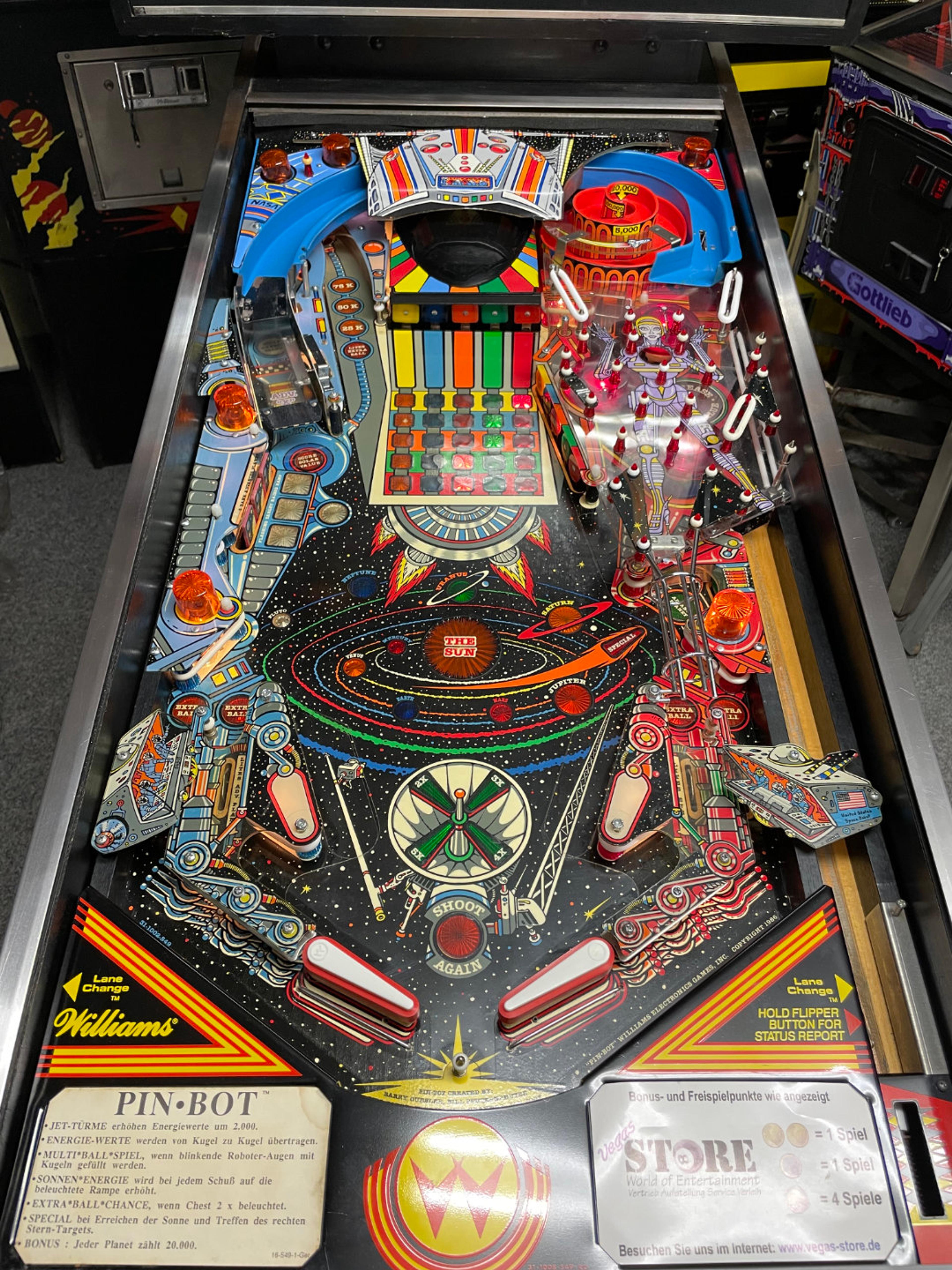 Pinbot Spielfeld