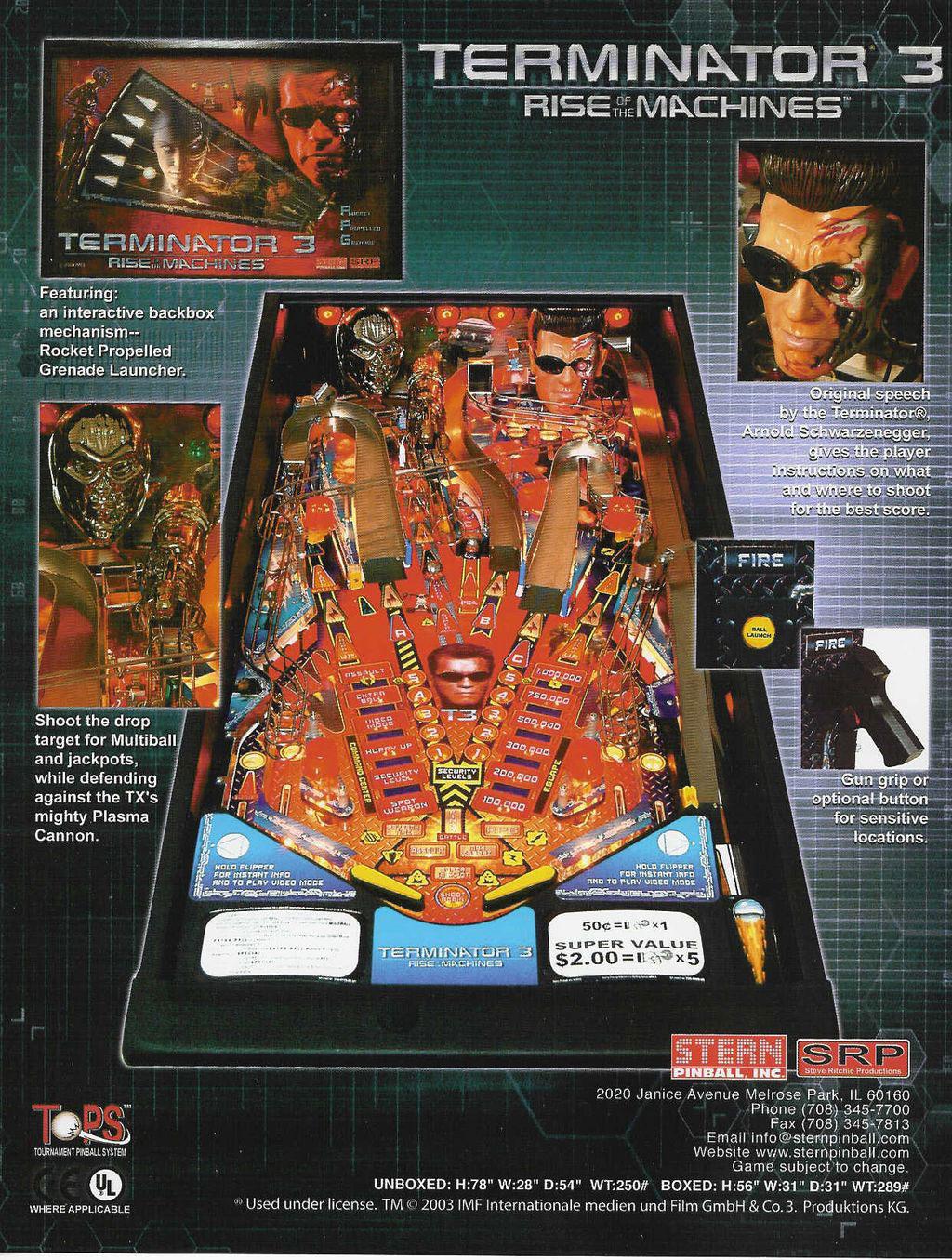 Terminator 3 Flyer Rückseite