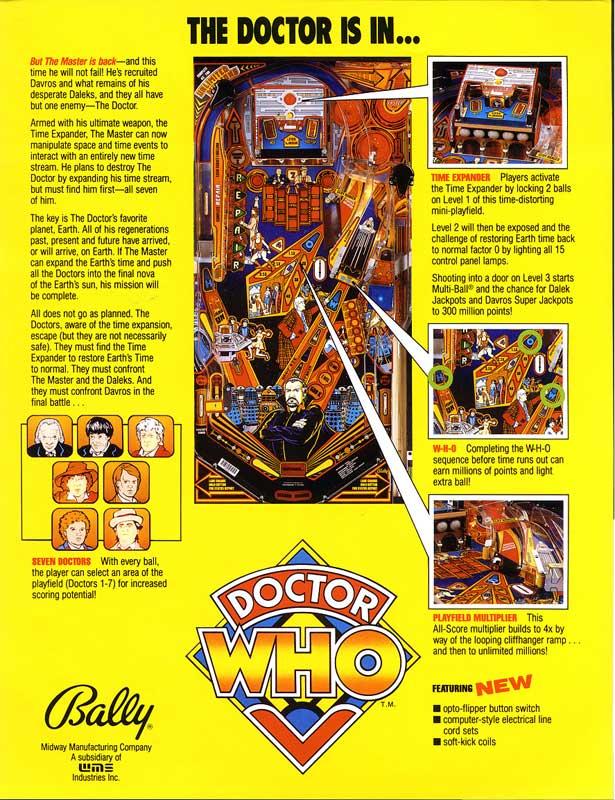 Doctor Who Flyer Rückseite