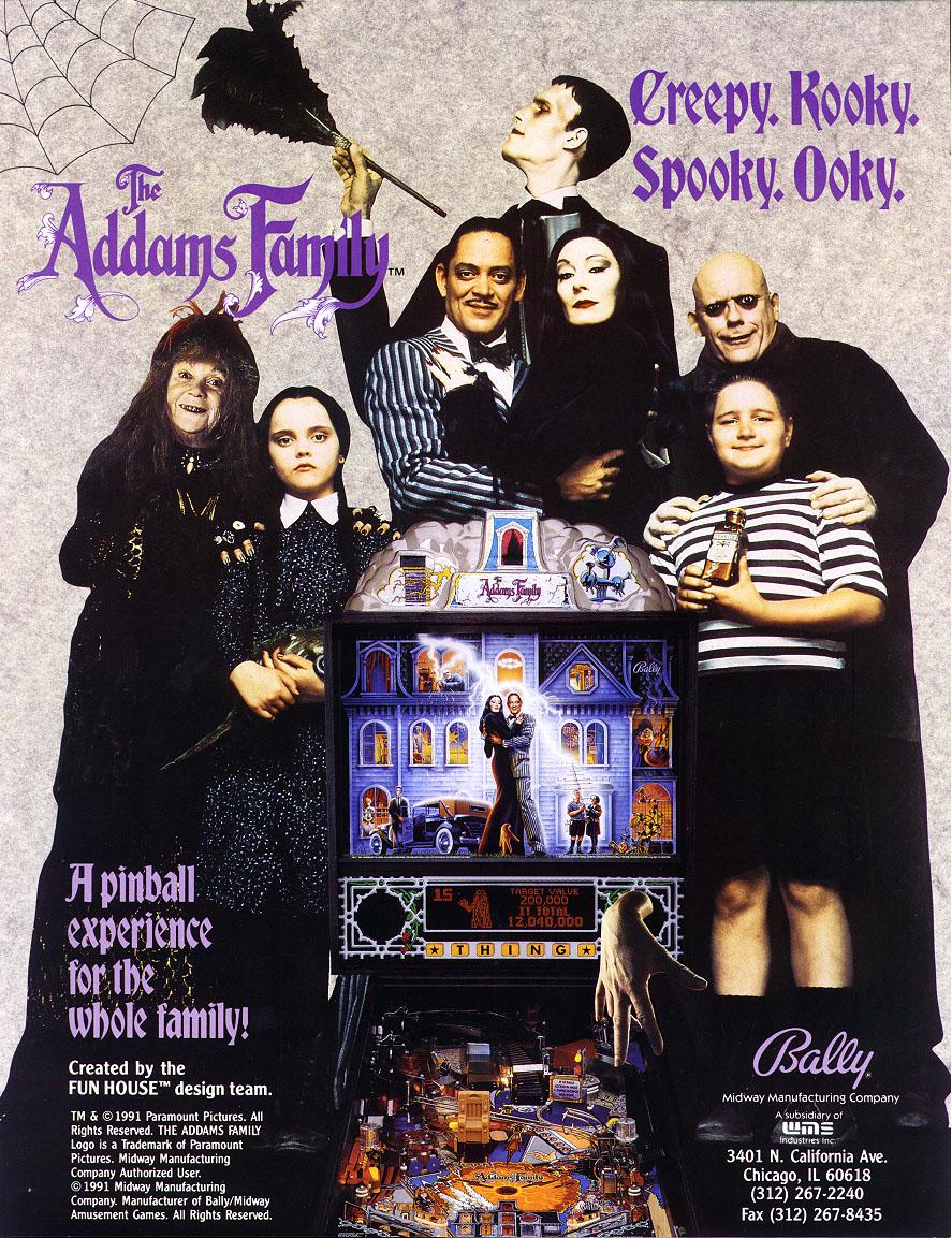 Addams Family Flyer Vorderseite