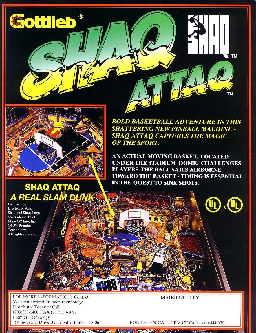 Shaq Attaq Flyer back